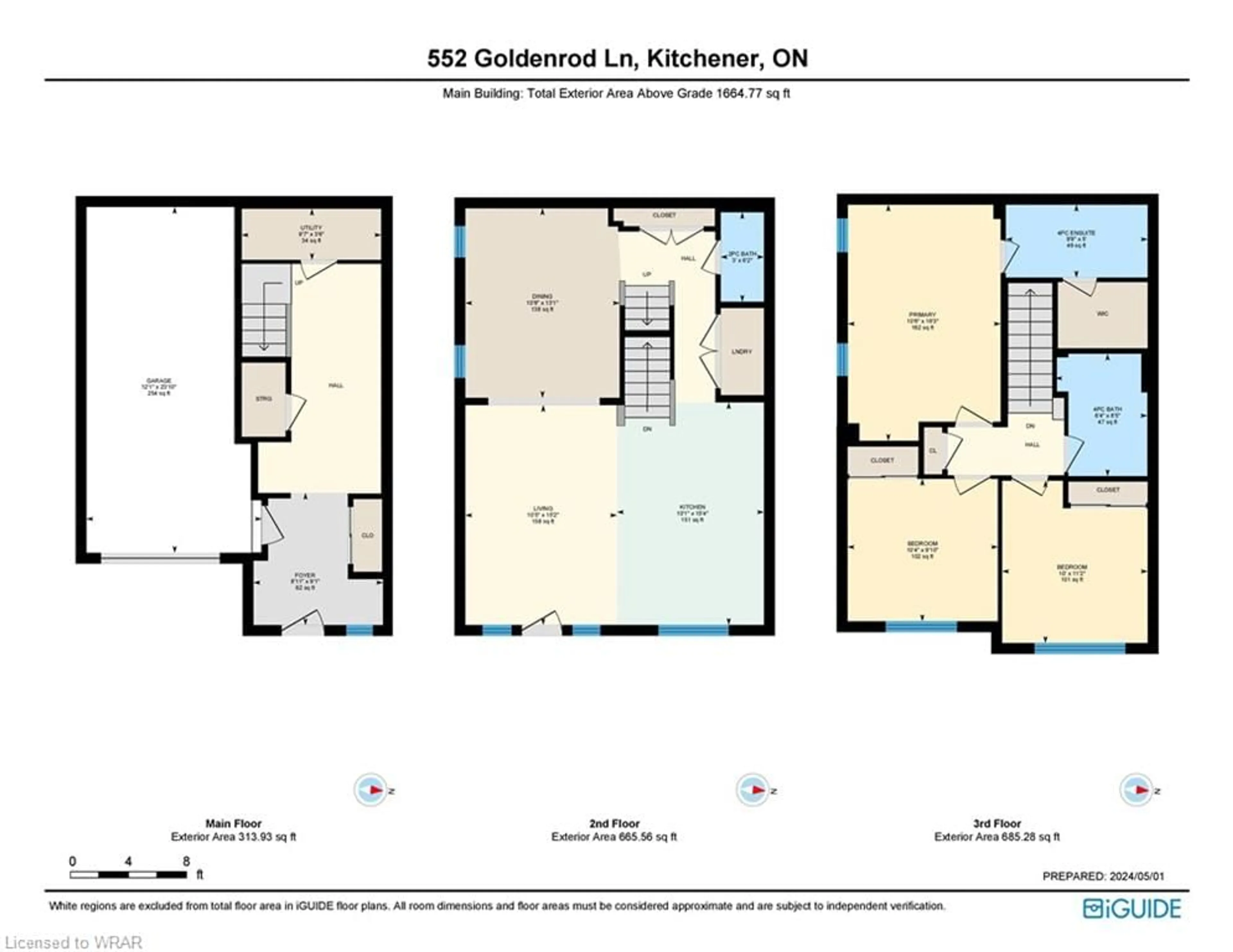 Floor plan for 552 Goldenrod Lane Lane #121, Kitchener Ontario N2R 0L7