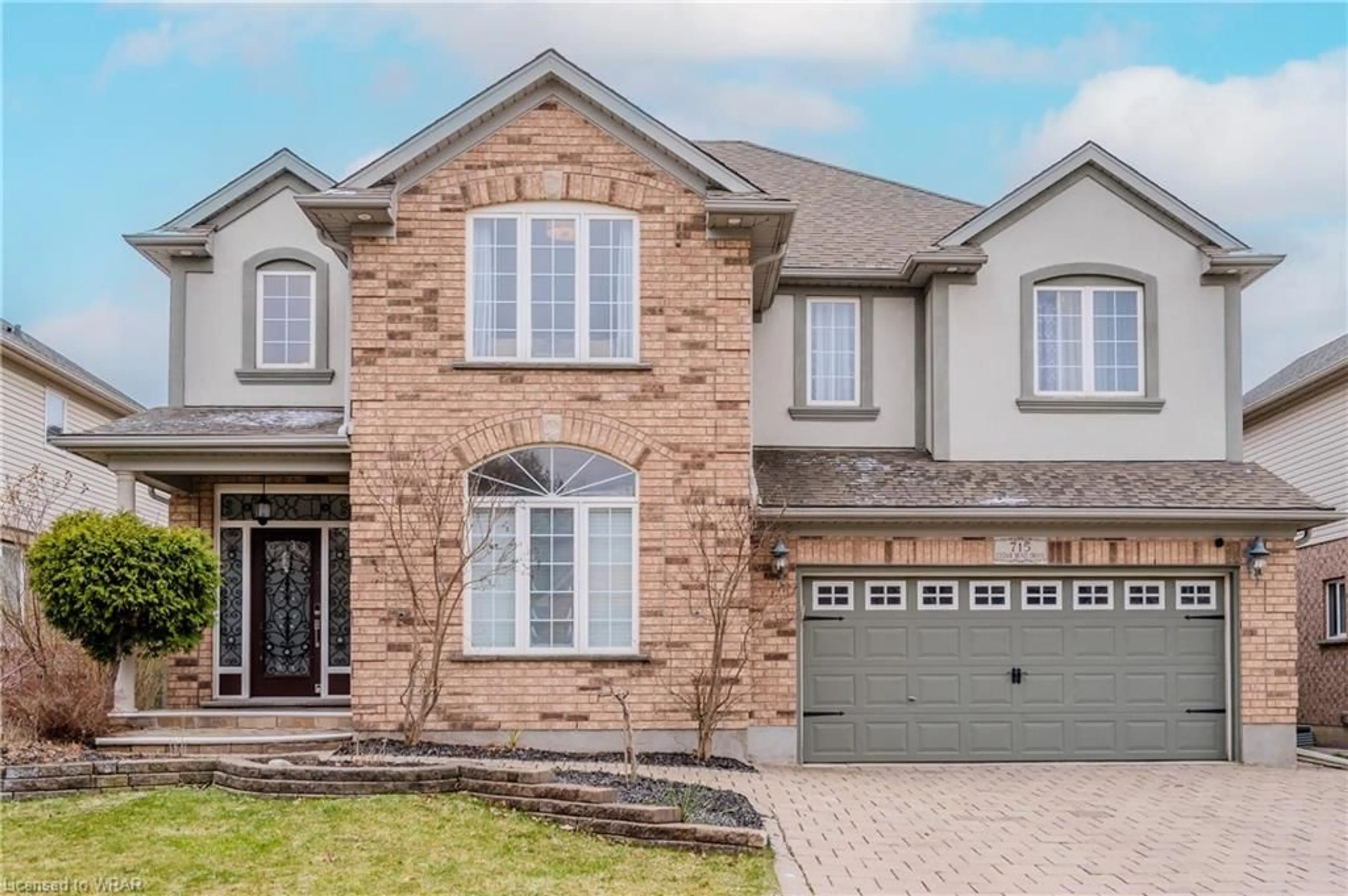 Home with brick exterior material for 715 Cedar Bend Dr, Waterloo Ontario N2V 2R2