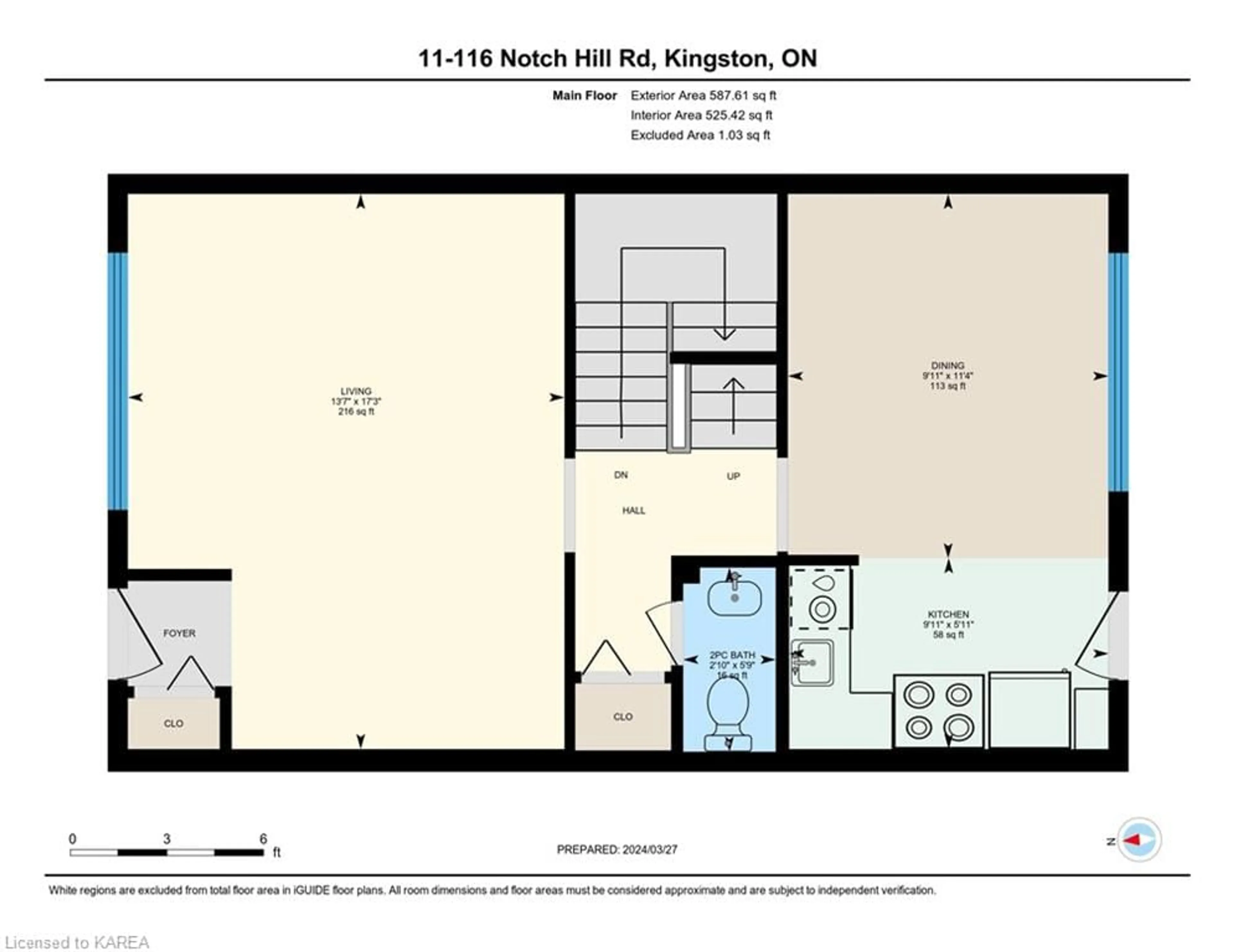 Floor plan for 116 Notch Hill Rd #11, Kingston Ontario K7M 2X1