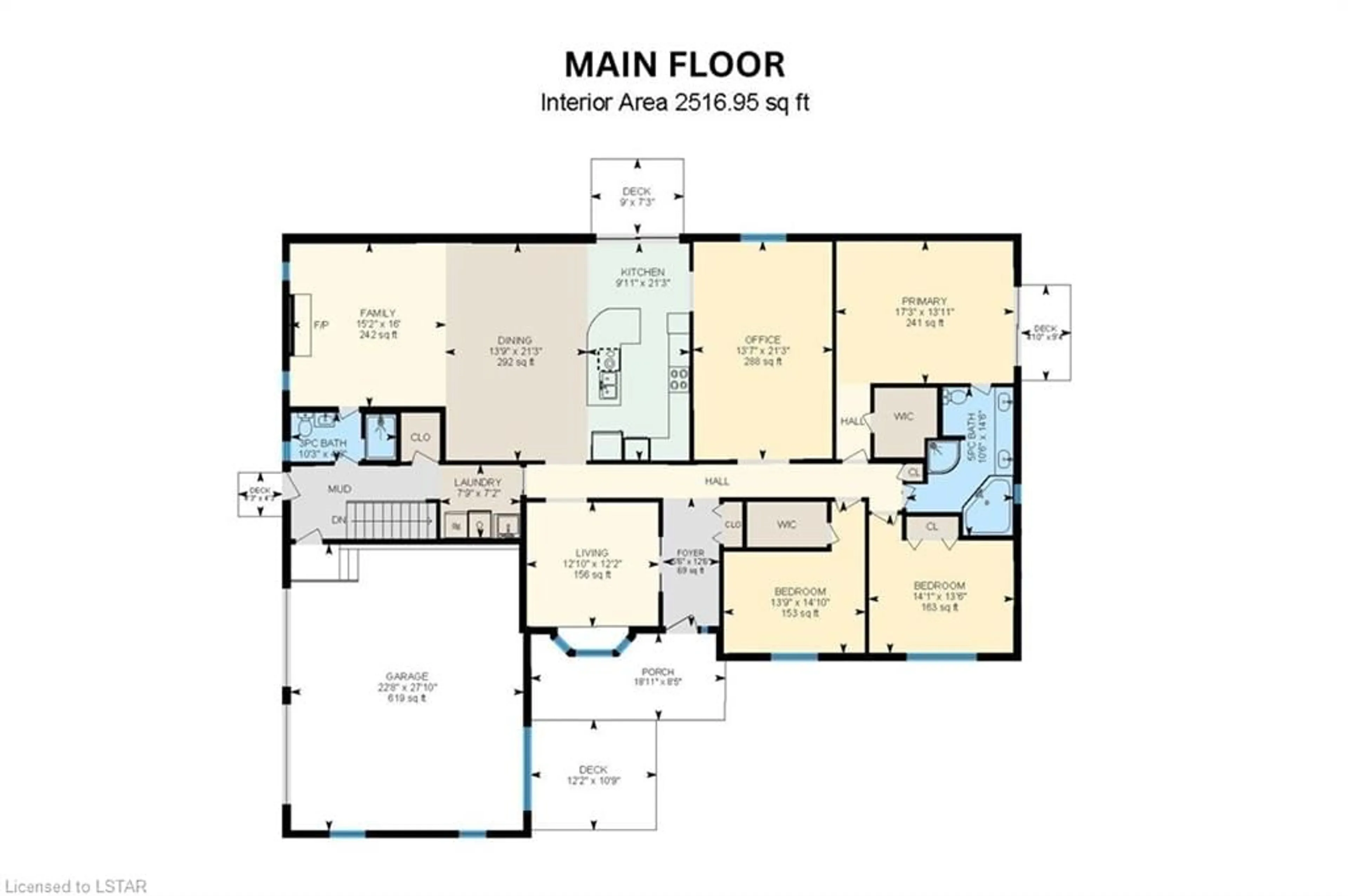 Floor plan for 3075 Lake View Ave, Camlachie Ontario N0N 1E0