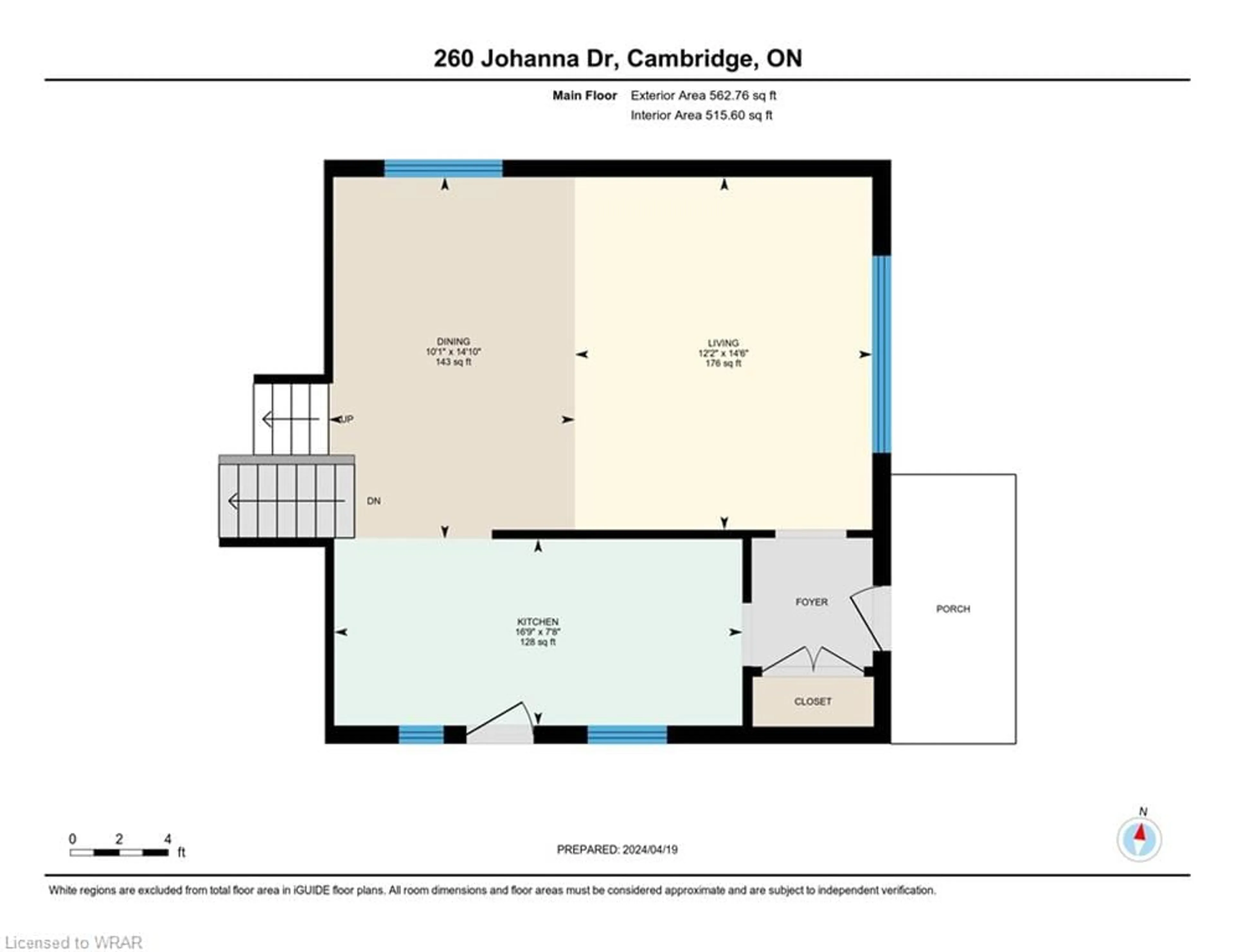 Floor plan for 260 Johanna Dr, Cambridge Ontario N1S 4C6
