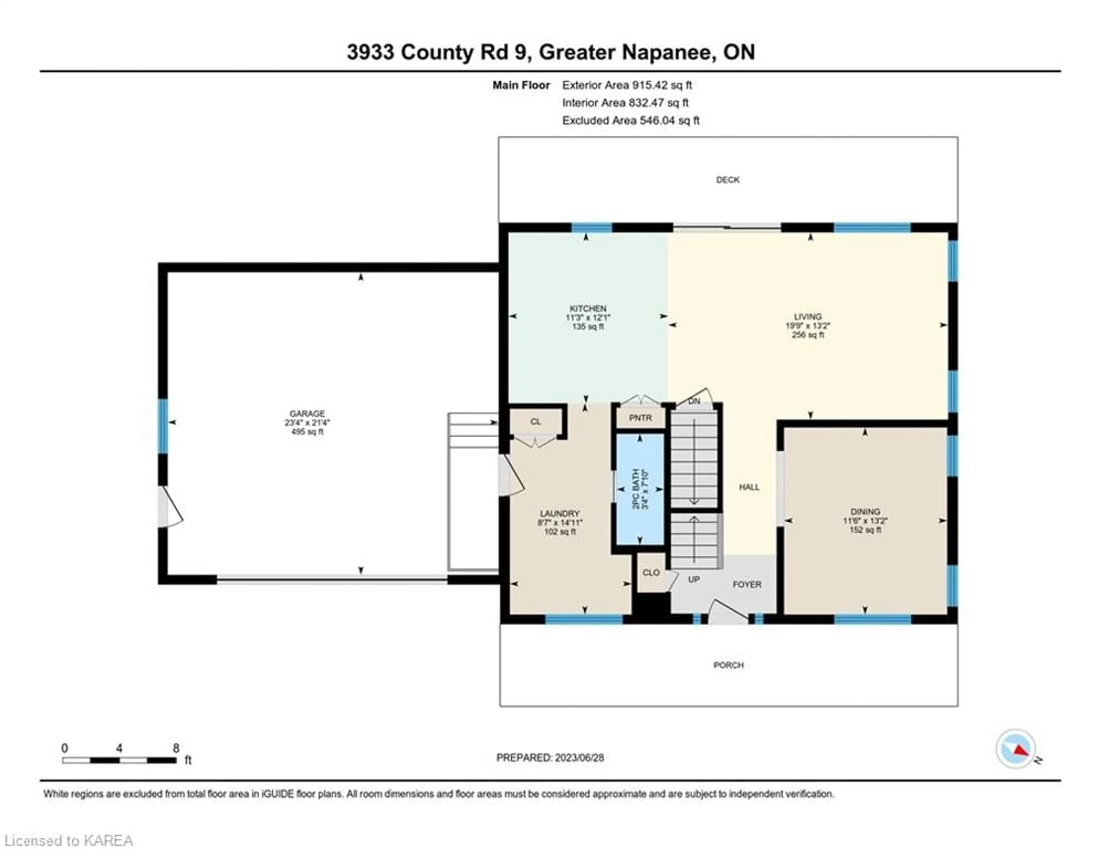 Floor plan for 3933 County Rd 9, Napanee Ontario K7R 3K8