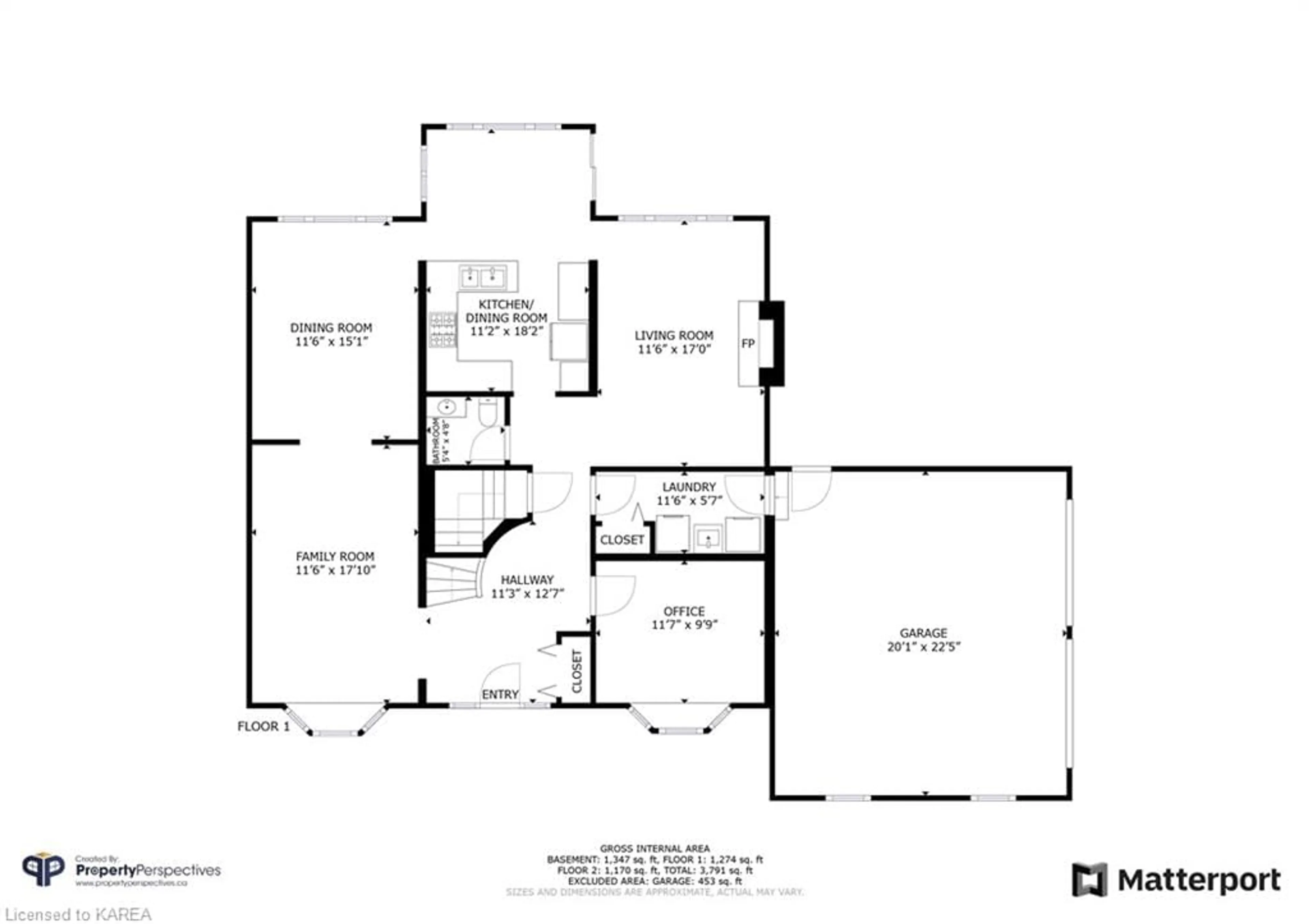 Floor plan for 57 Faircrest Blvd, Kingston Ontario K7L 4V1