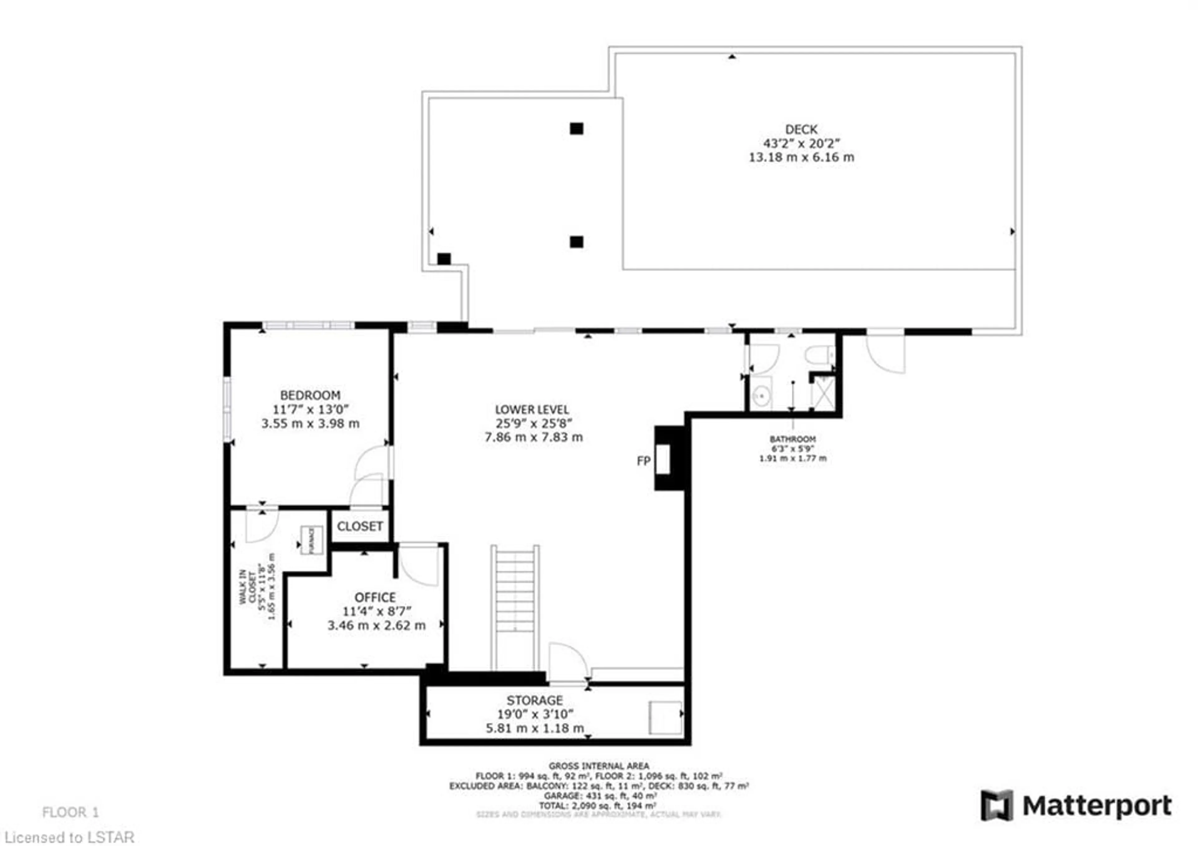 Floor plan for 4 Woodland Rd, St. Thomas Ontario N5P 1P2
