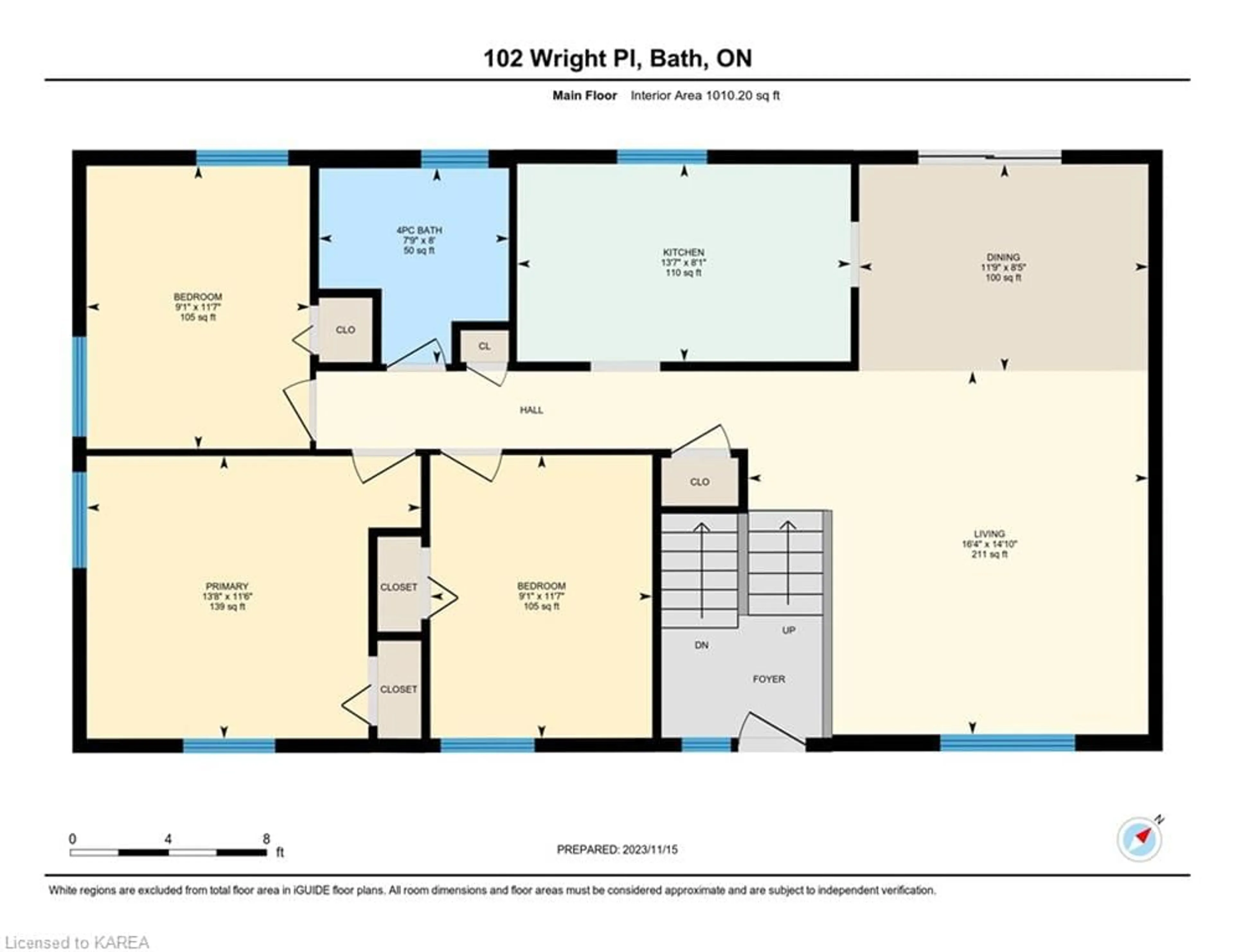 Floor plan for 102 Wright Pl, Greater Napanee Ontario K0H 1G0