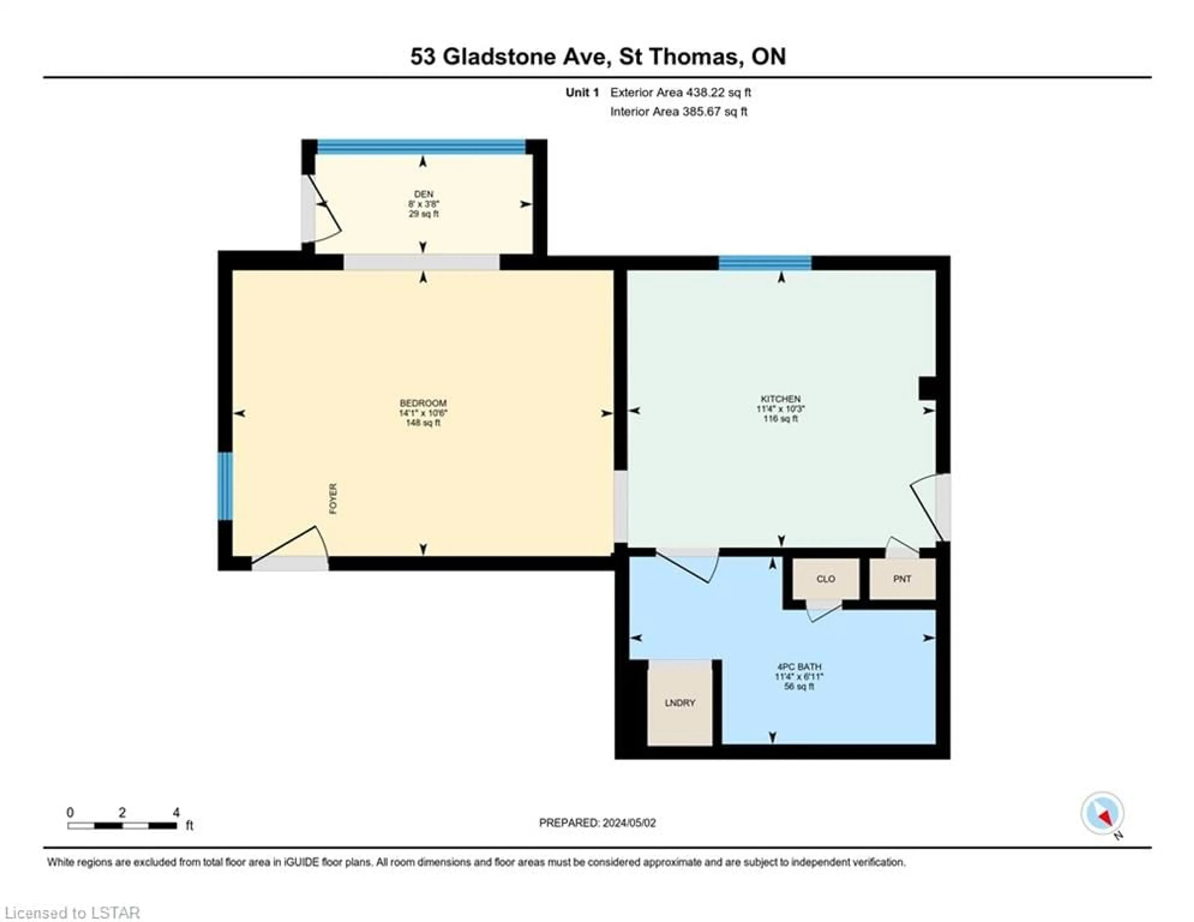 Floor plan for 53 Gladstone Ave, St. Thomas Ontario N5R 2L7
