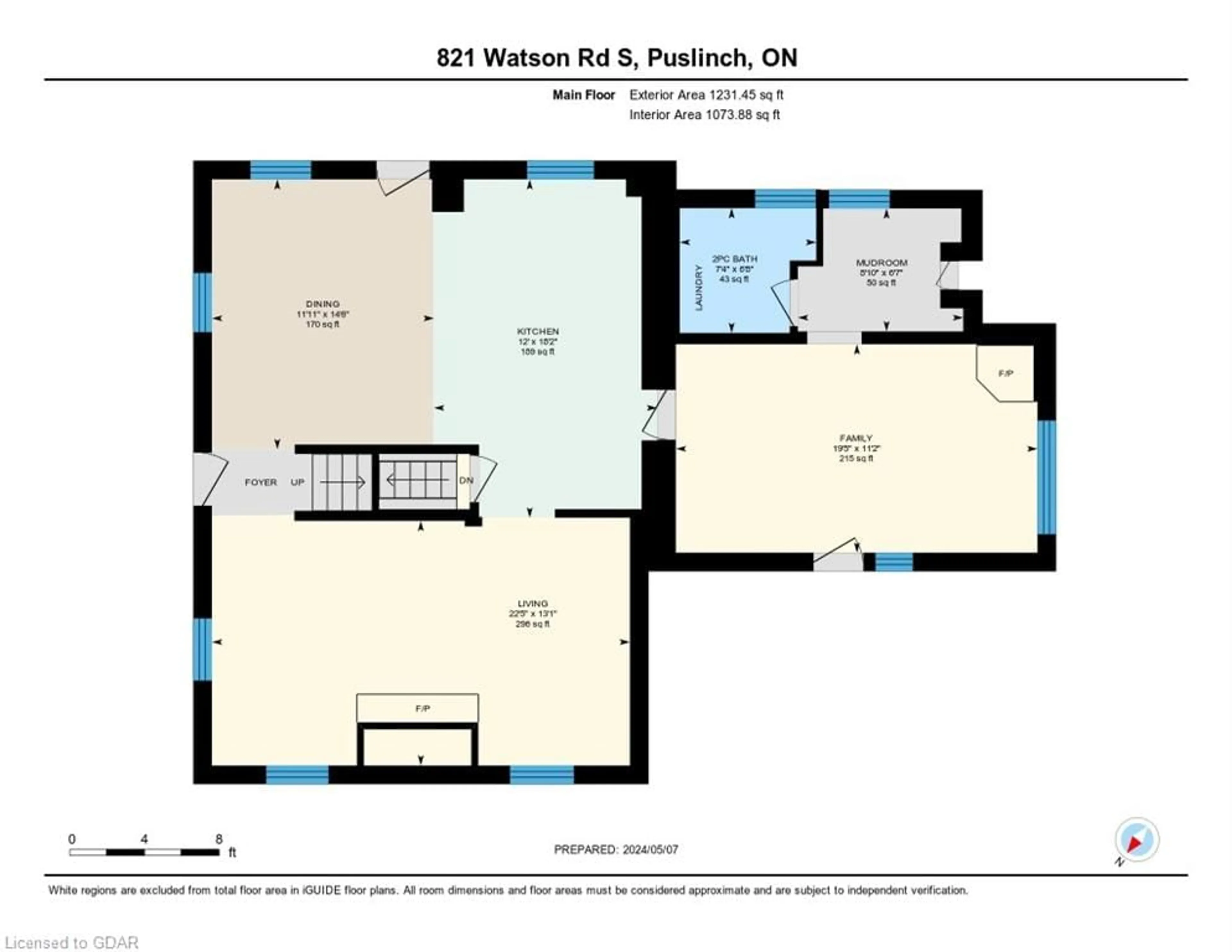 Floor plan for 821 Watson Rd, Puslinch Ontario N0B 1C0