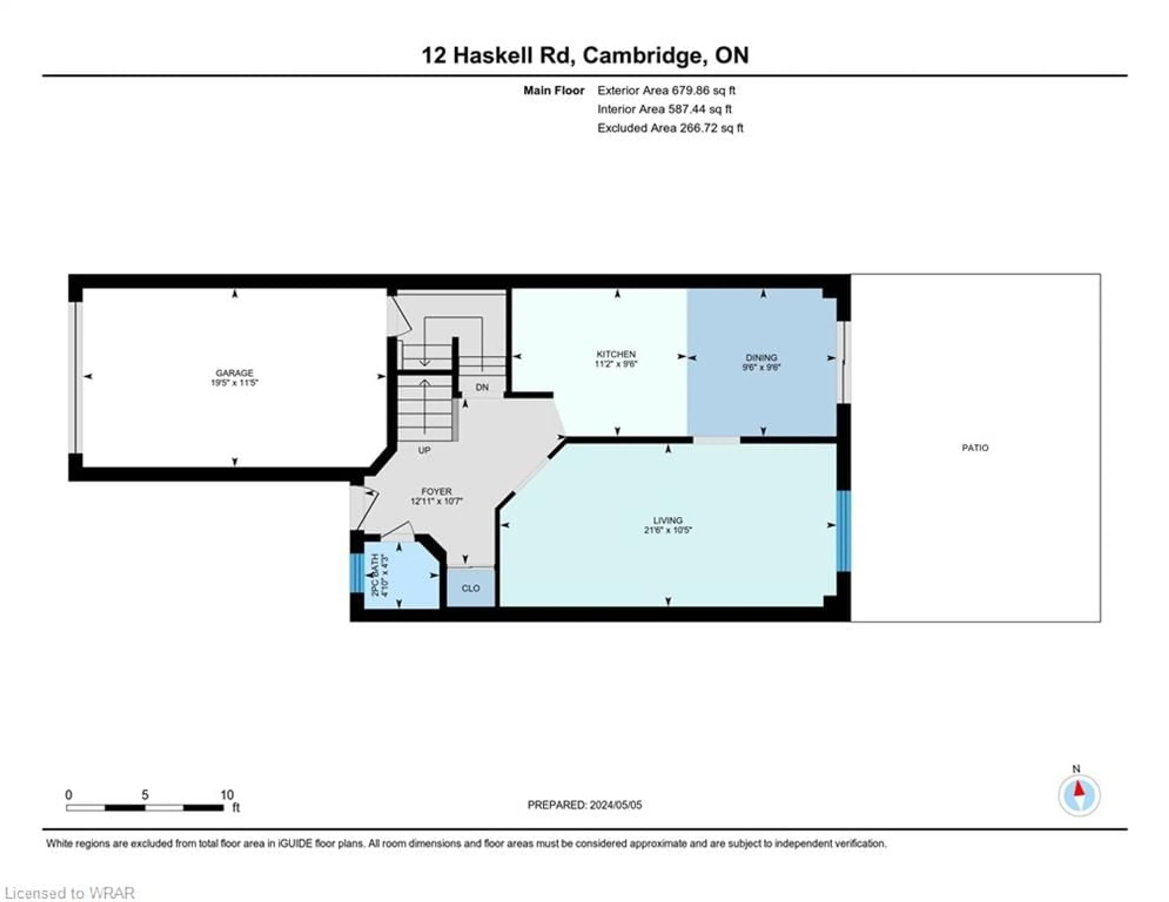 Floor plan for 12 Haskell Rd, Cambridge Ontario N1P 1E3