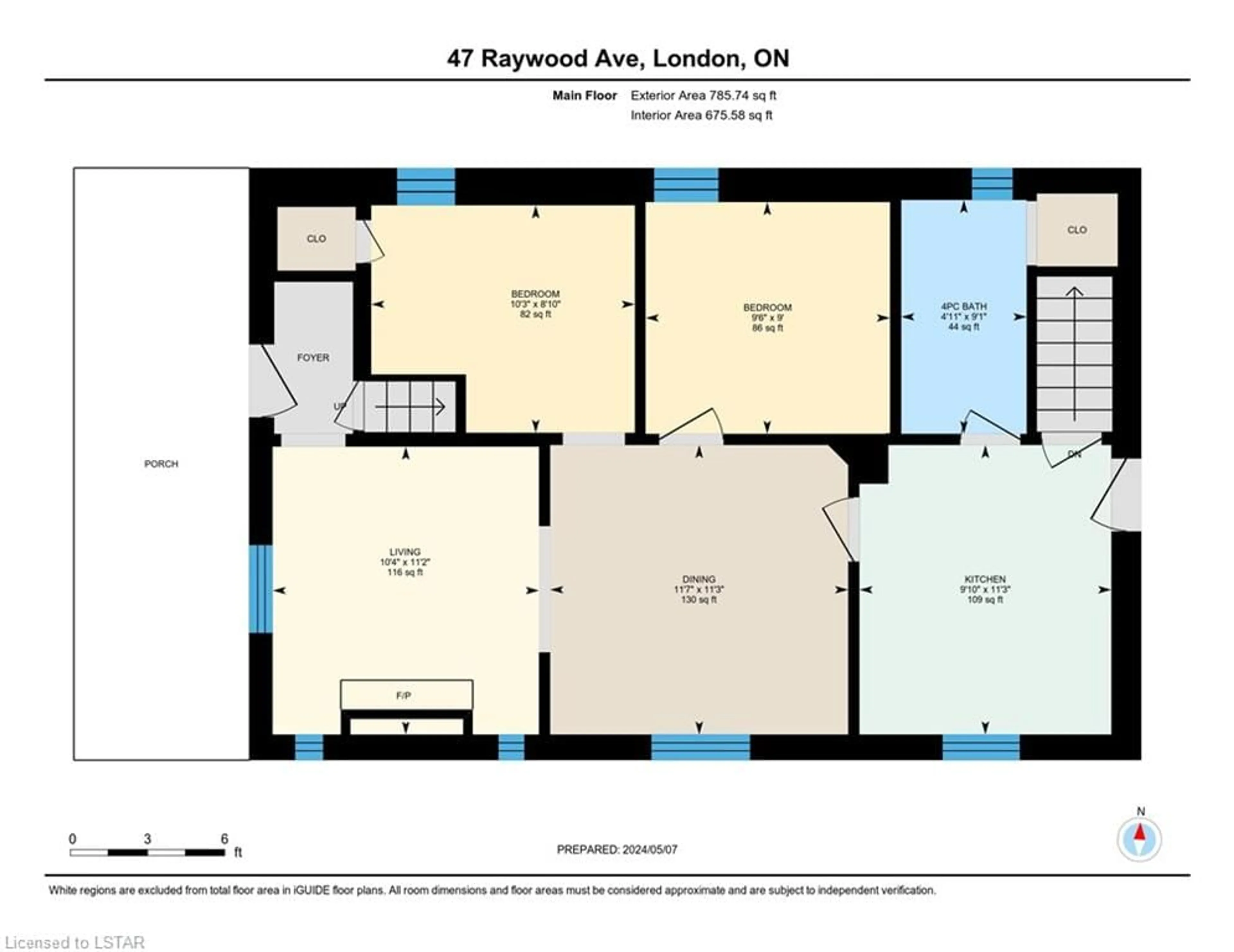 Floor plan for 47 Raywood Ave, London Ontario N6C 1Y6