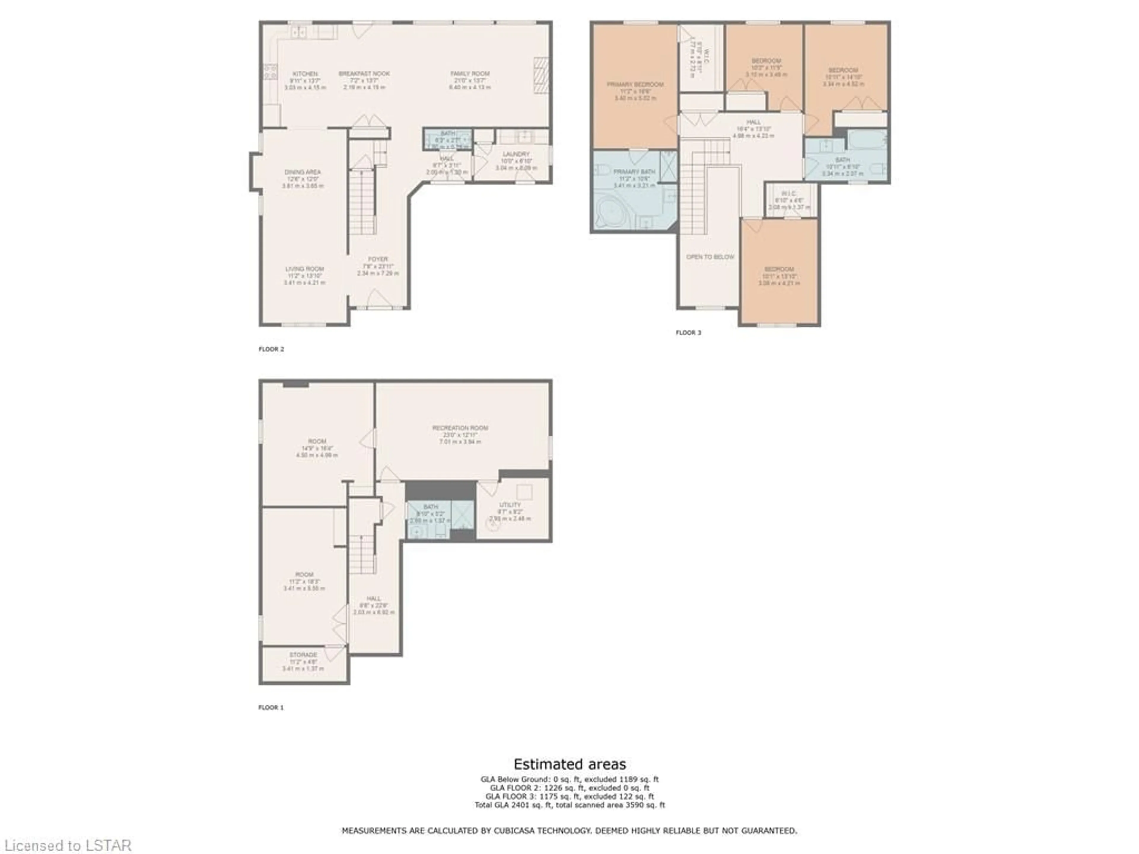 Floor plan for 329 Skyline Ave, London Ontario N5X 0A5