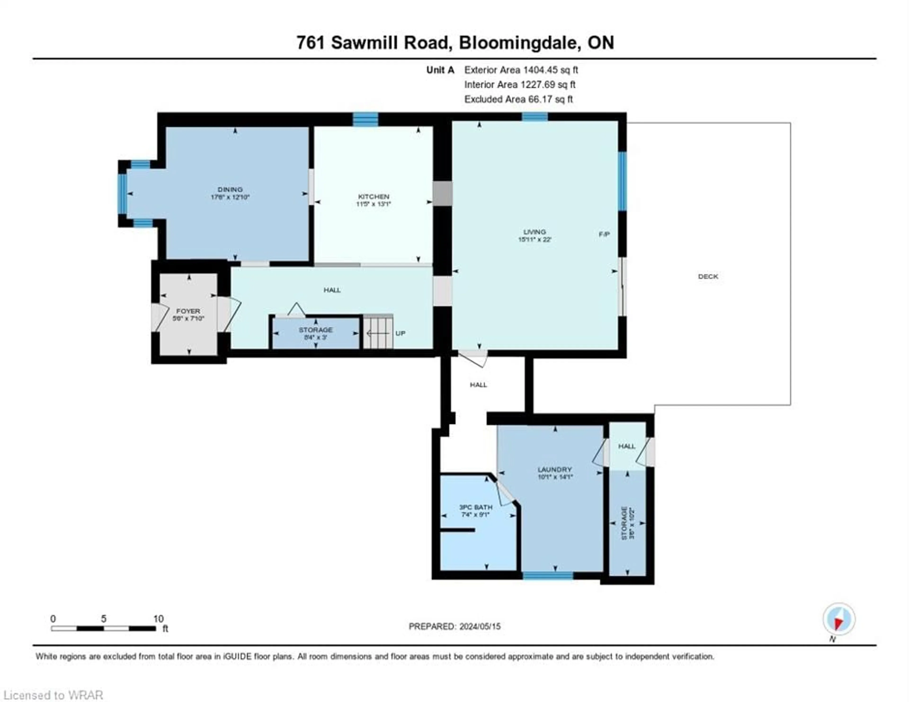 Floor plan for 761 Sawmill Rd, Bloomingdale Ontario N0B 1K0