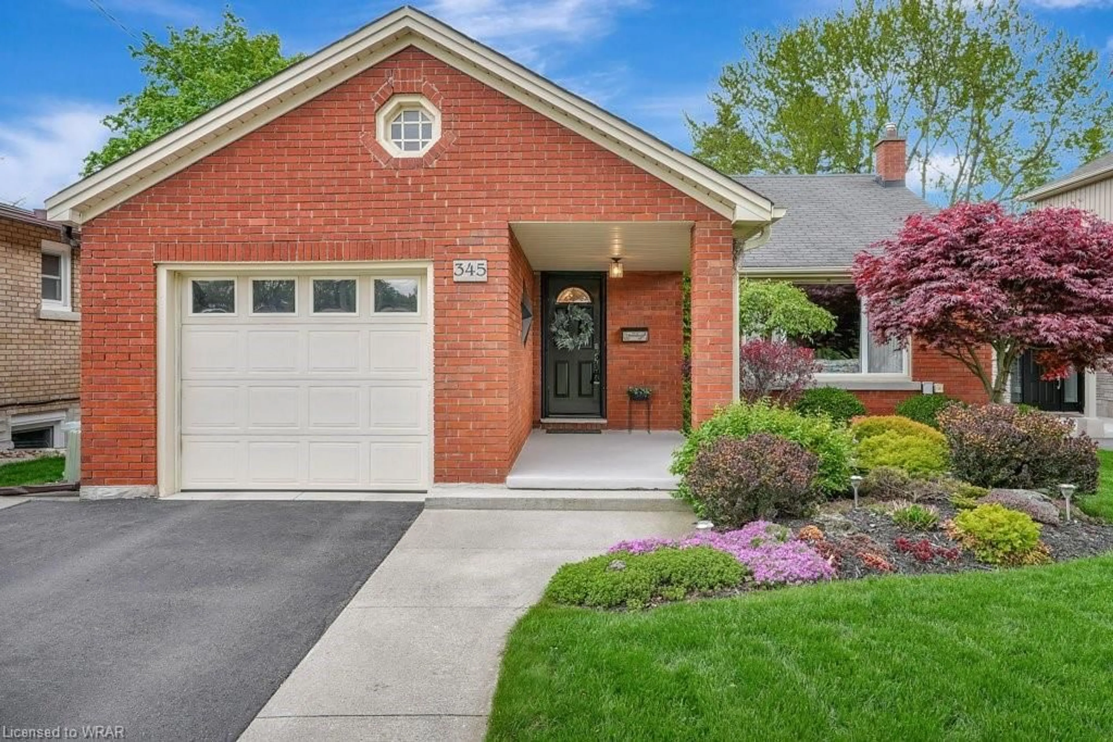Home with brick exterior material for 345 Highland Pk, Cambridge Ontario N3H 3H8