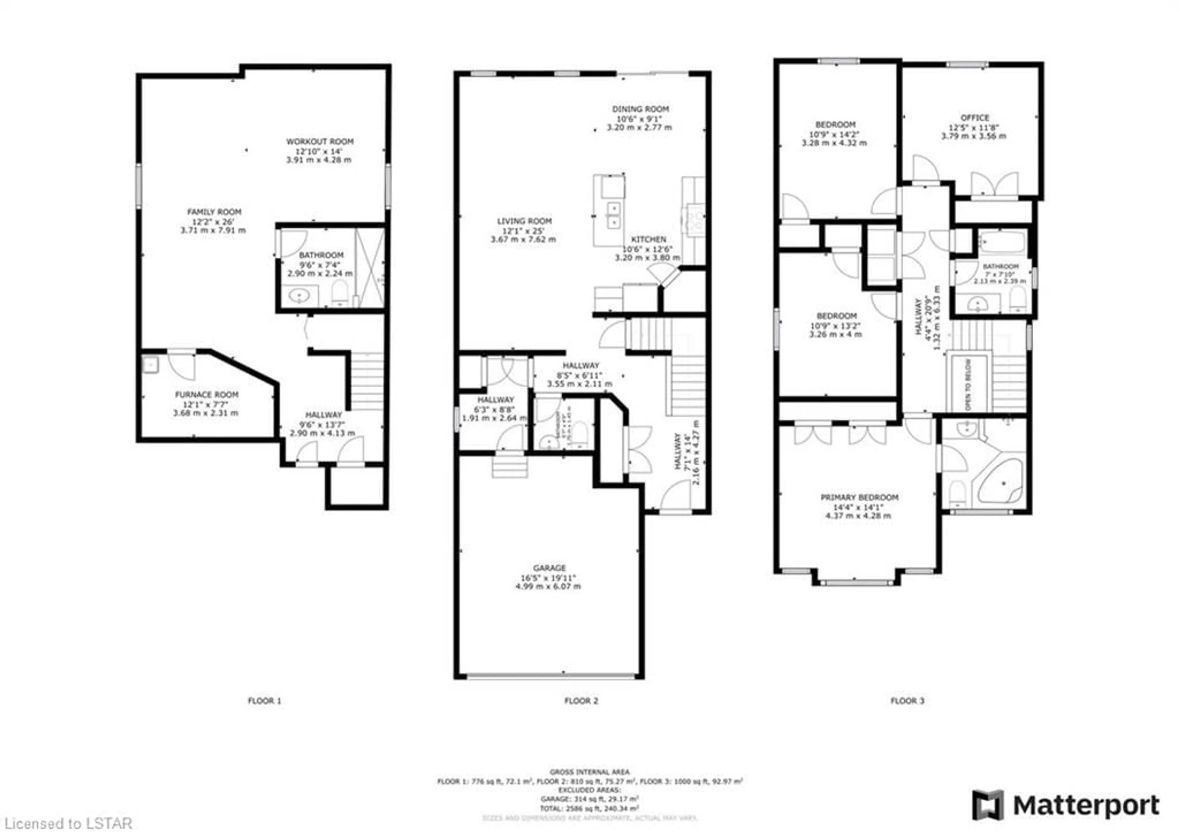 Floor plan for 3261 Casson Way, London Ontario N6L 0A3
