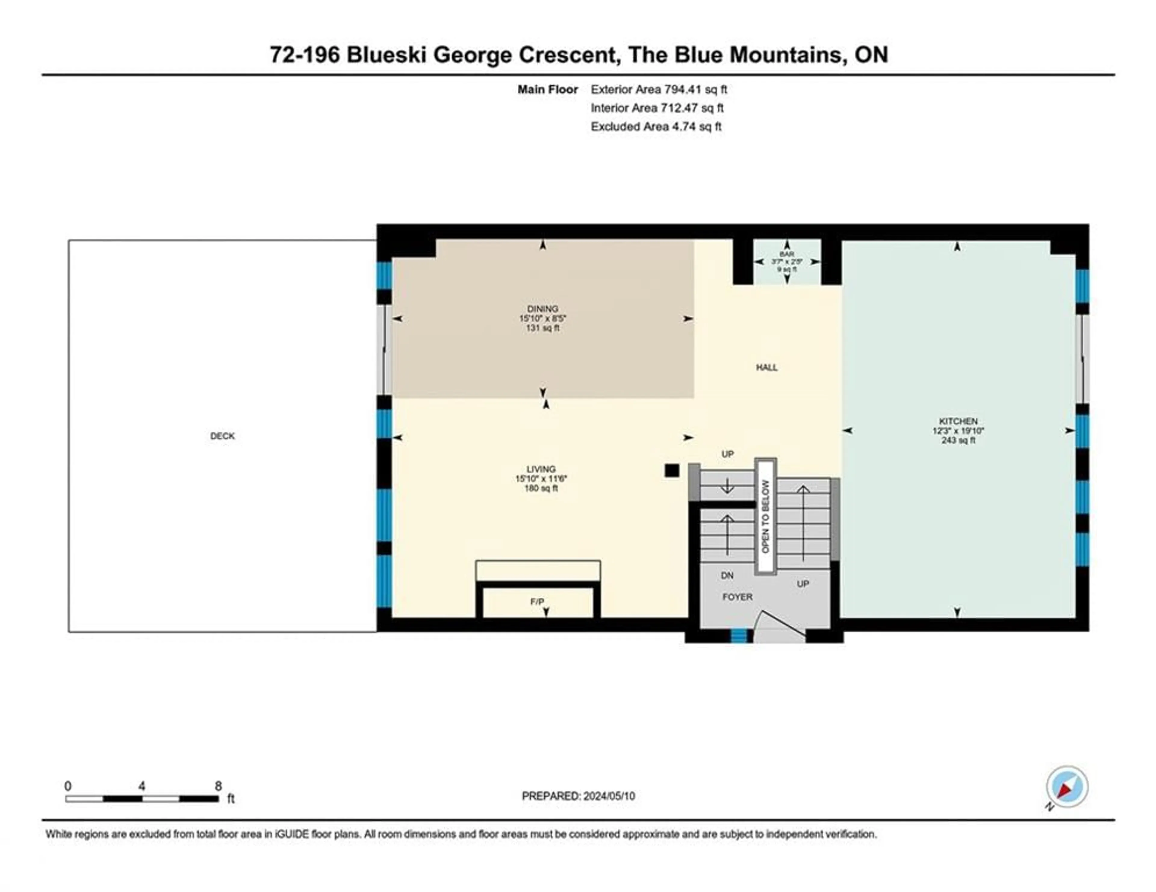 Floor plan for 196 Blueski George Crescent #72, The Blue Mountains Ontario L9Y 0V7