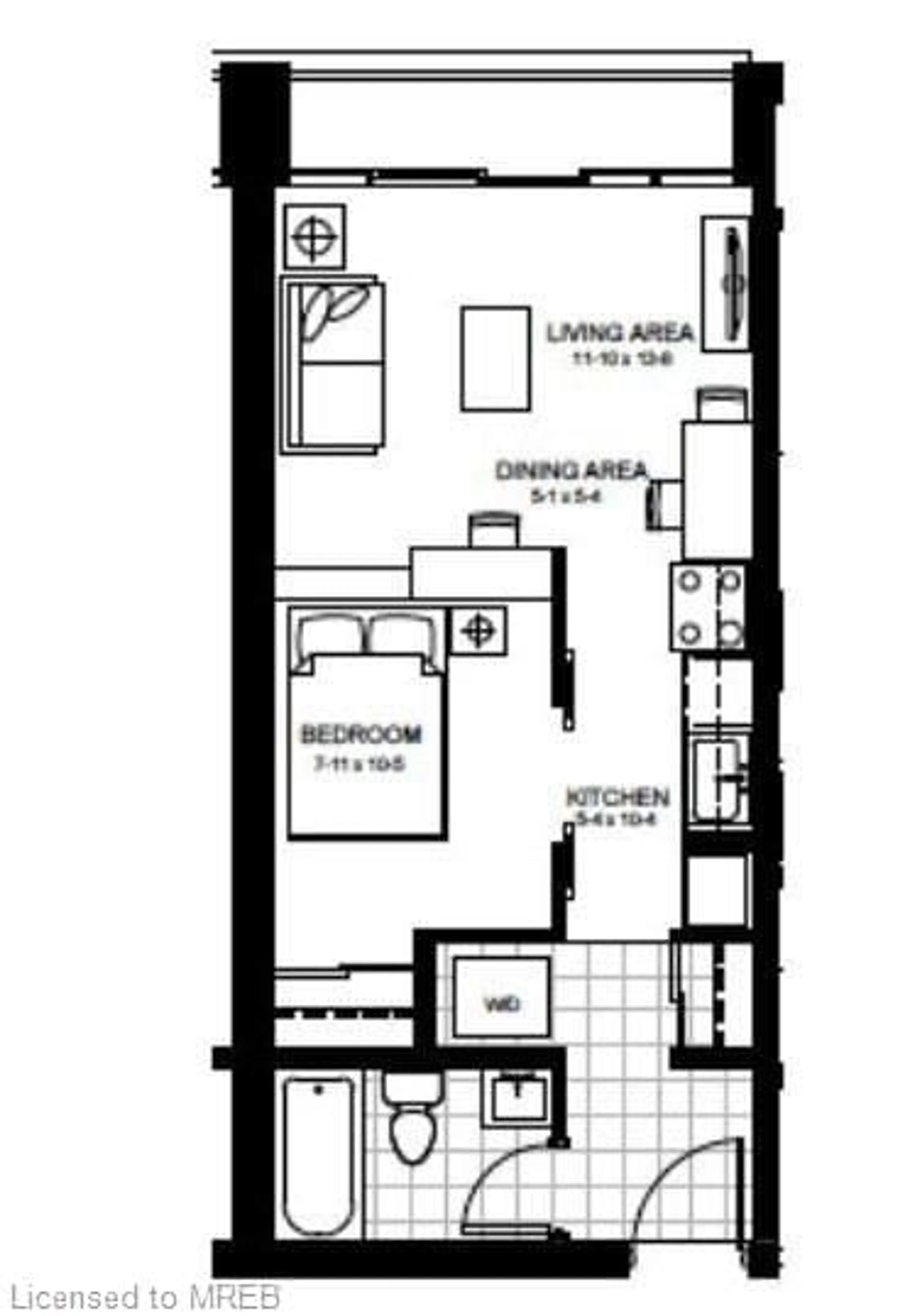 Floor plan for 308 Lester Street St #227, Waterloo Ontario N2L 0H9