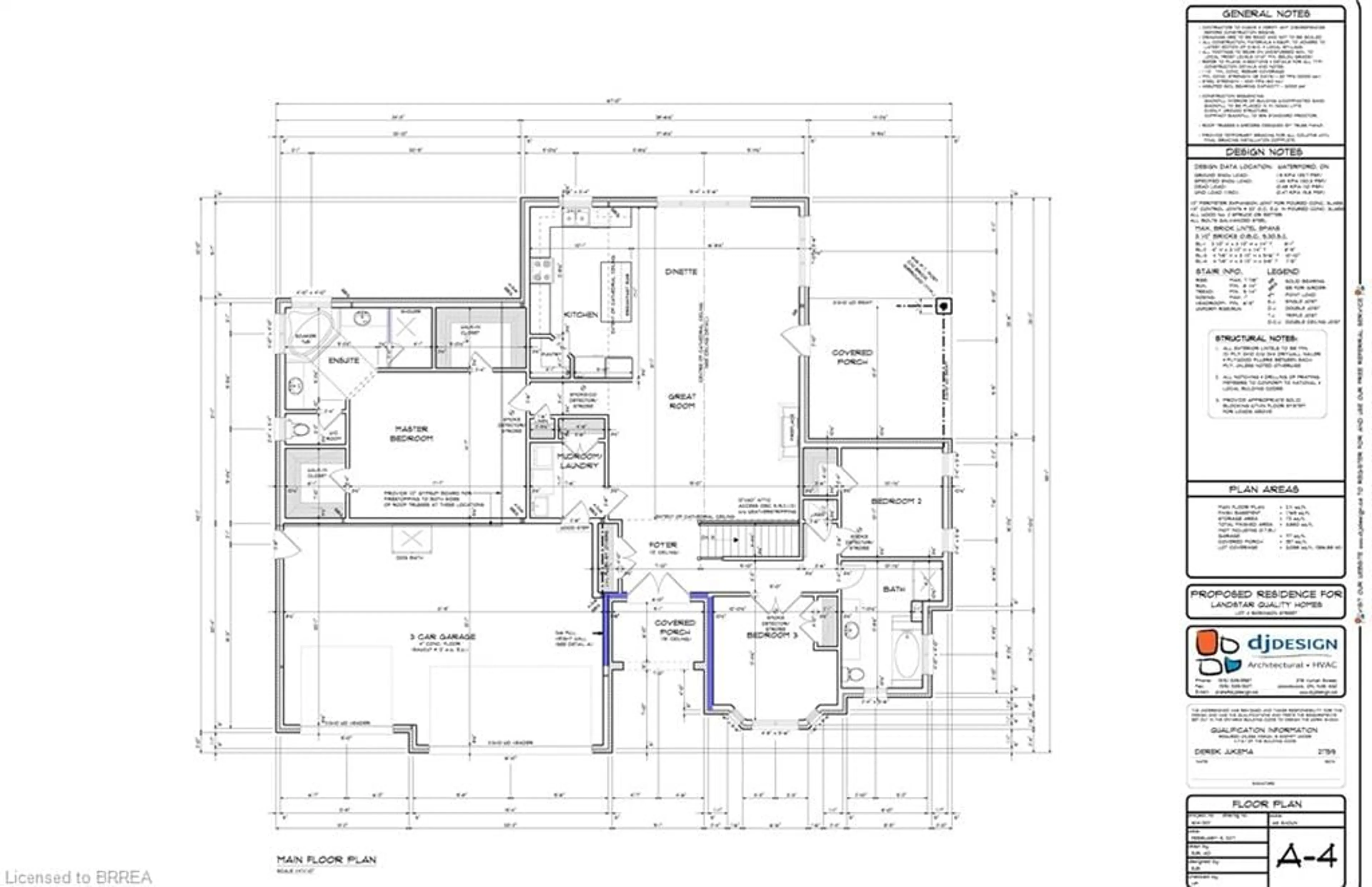 Floor plan for LOT 16 Bowen Pl, Oakland Ontario N0E 1R0