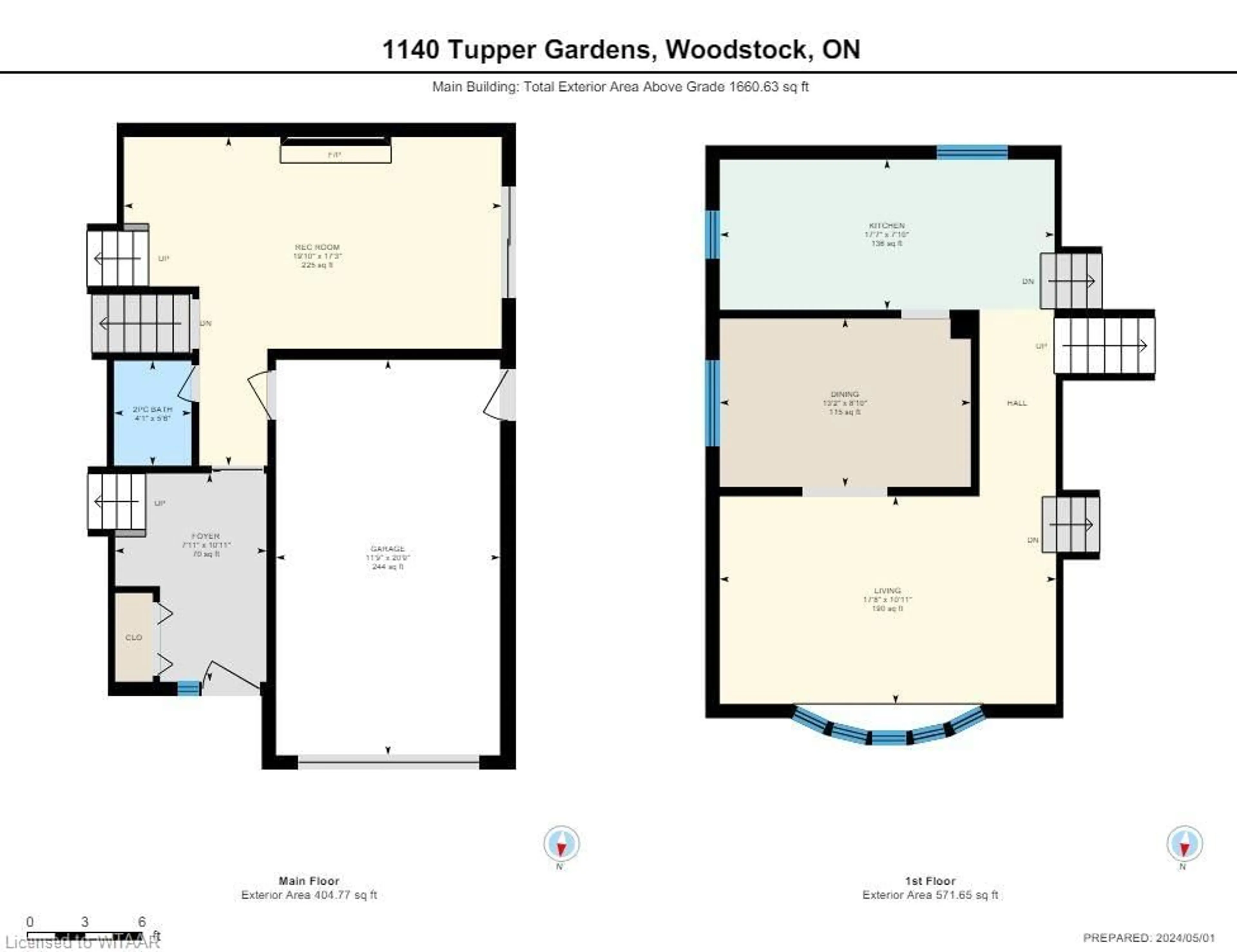Floor plan for 1140 Tupper Gdns, Woodstock Ontario N4S 8K2