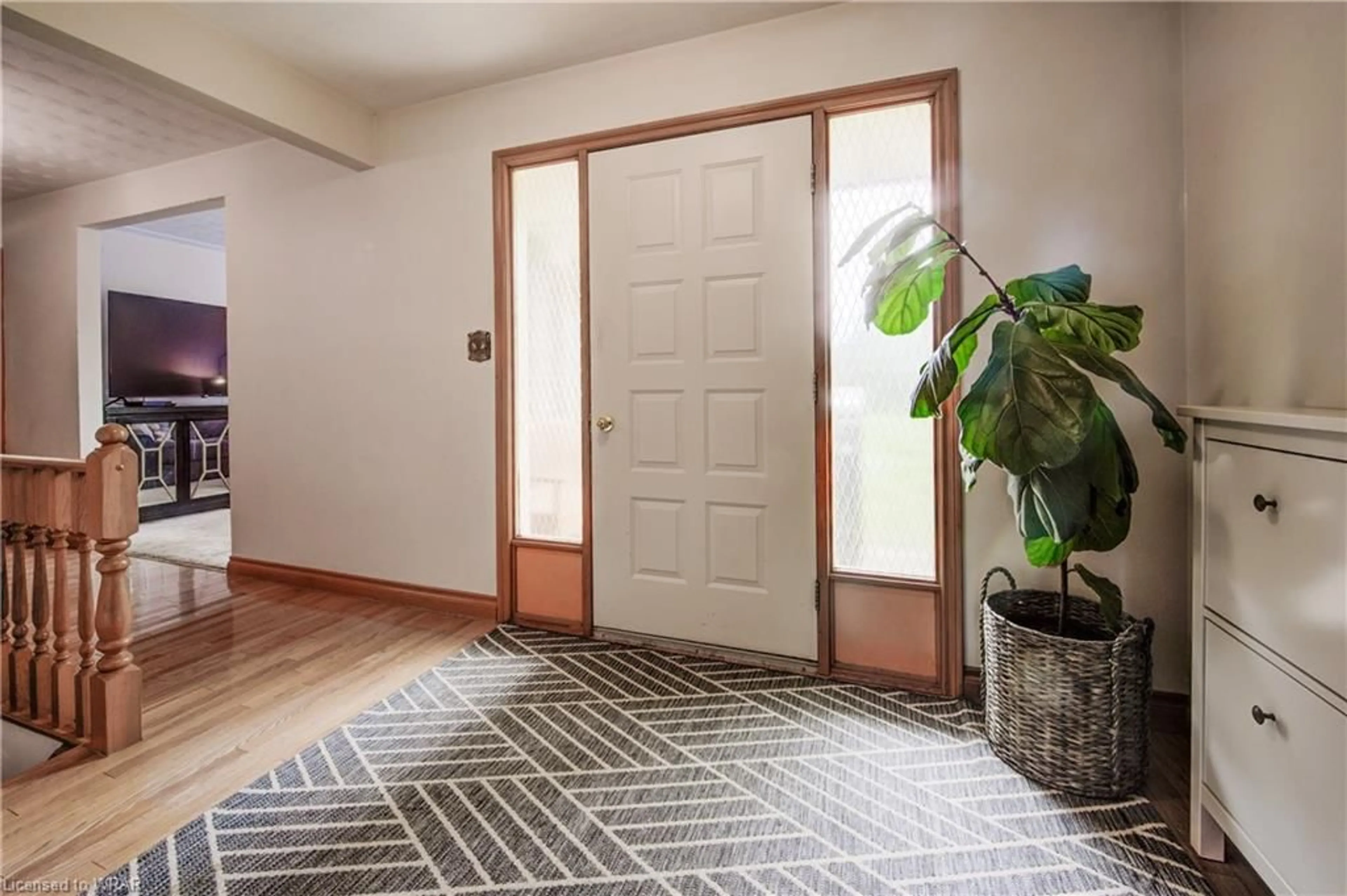 Indoor entryway, wood floors for 345 Governors Rd, Paris Ontario N3L 3E1