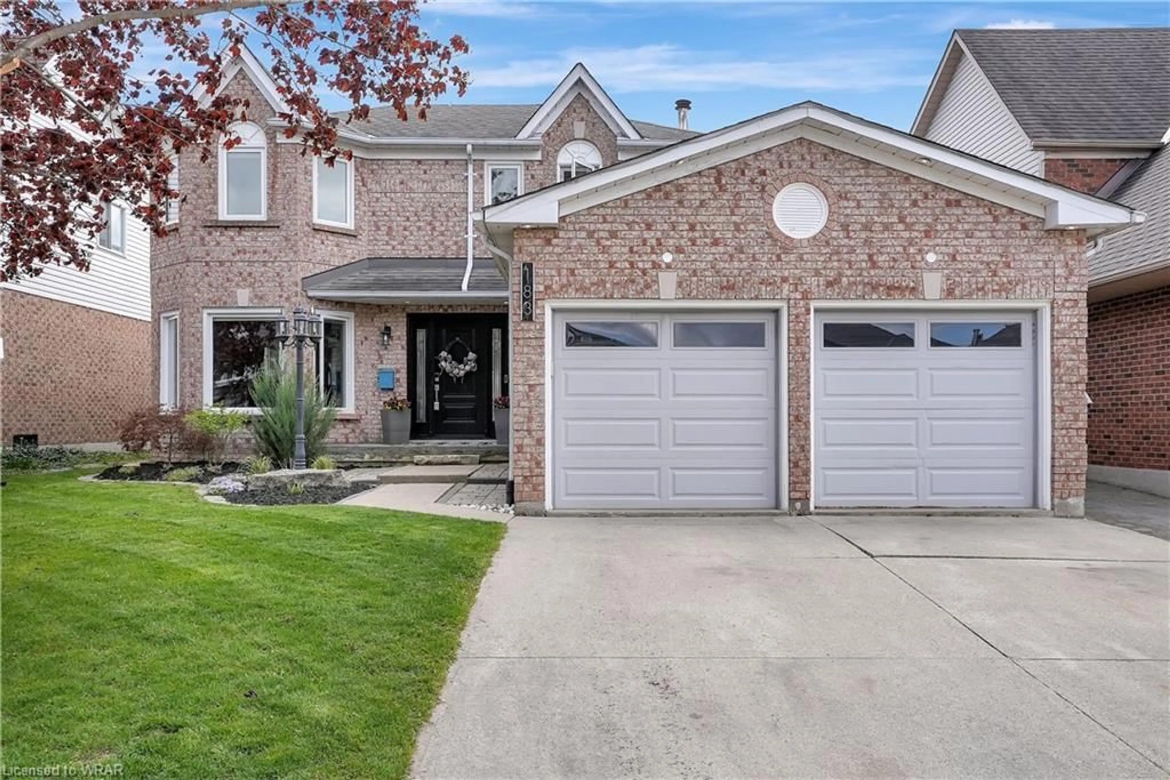Home with brick exterior material for 183 Glenvalley Dr, Cambridge Ontario N1T 1R2