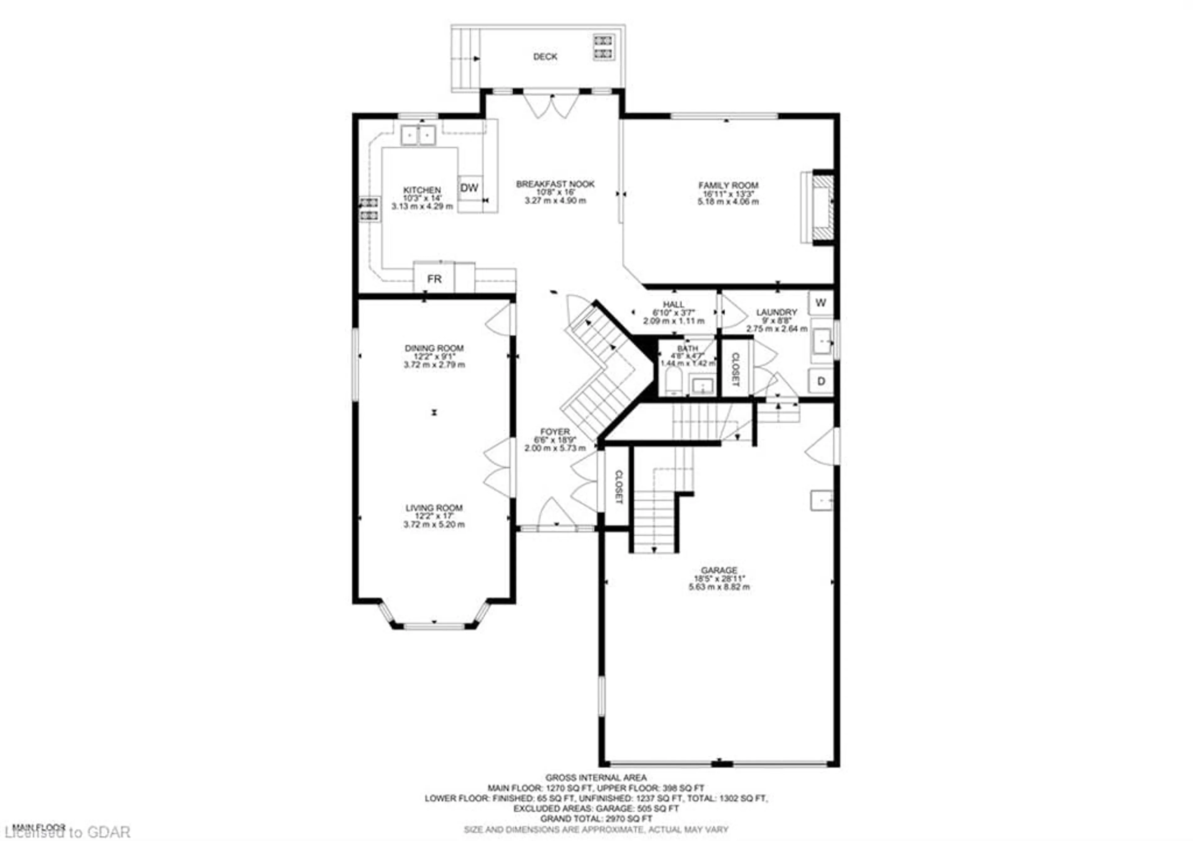 Floor plan for 2 Falcon Cir, Guelph Ontario N1L 1H4