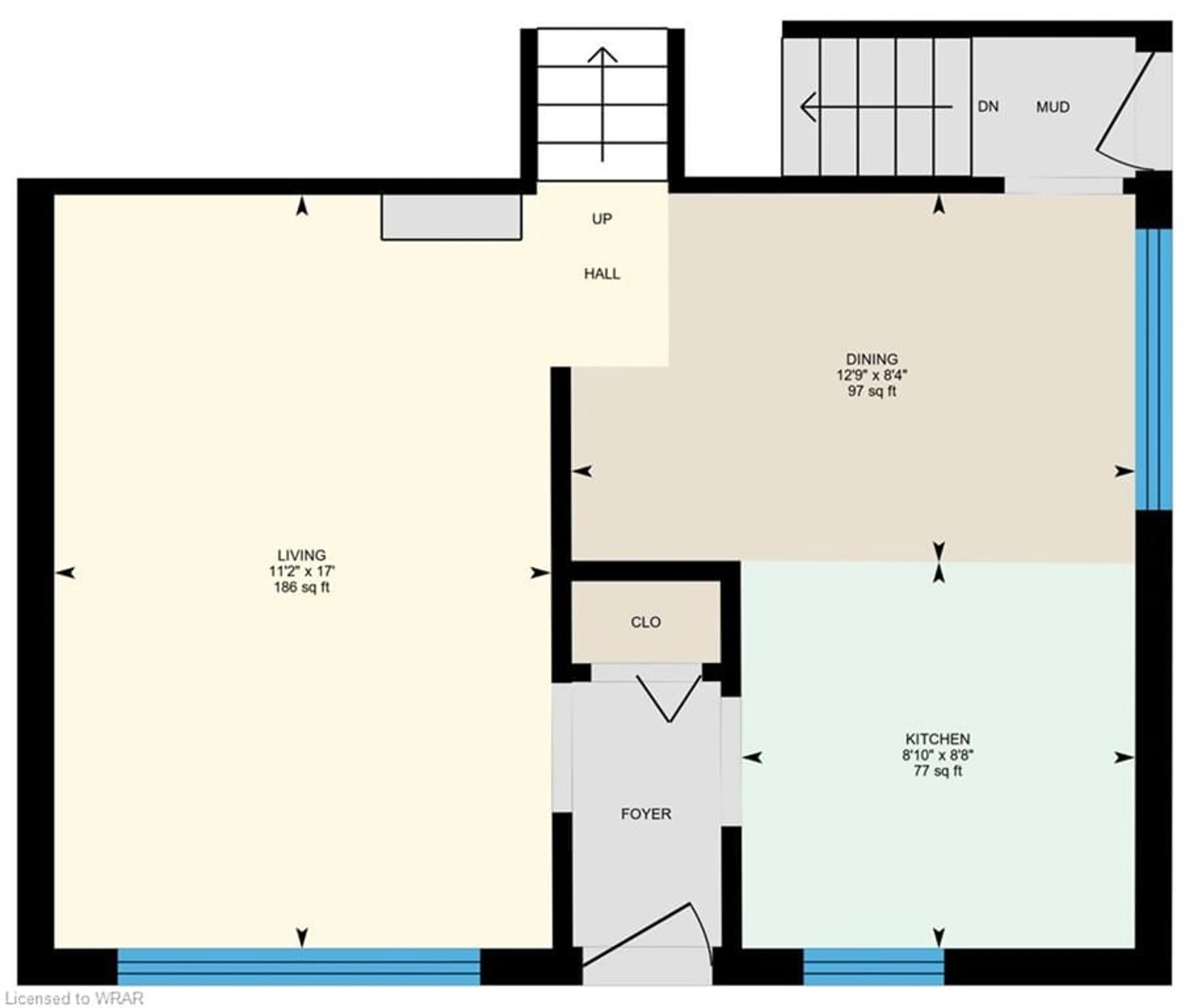 Floor plan for 53 Belcourt Cres, Guelph Ontario N1H 7A6