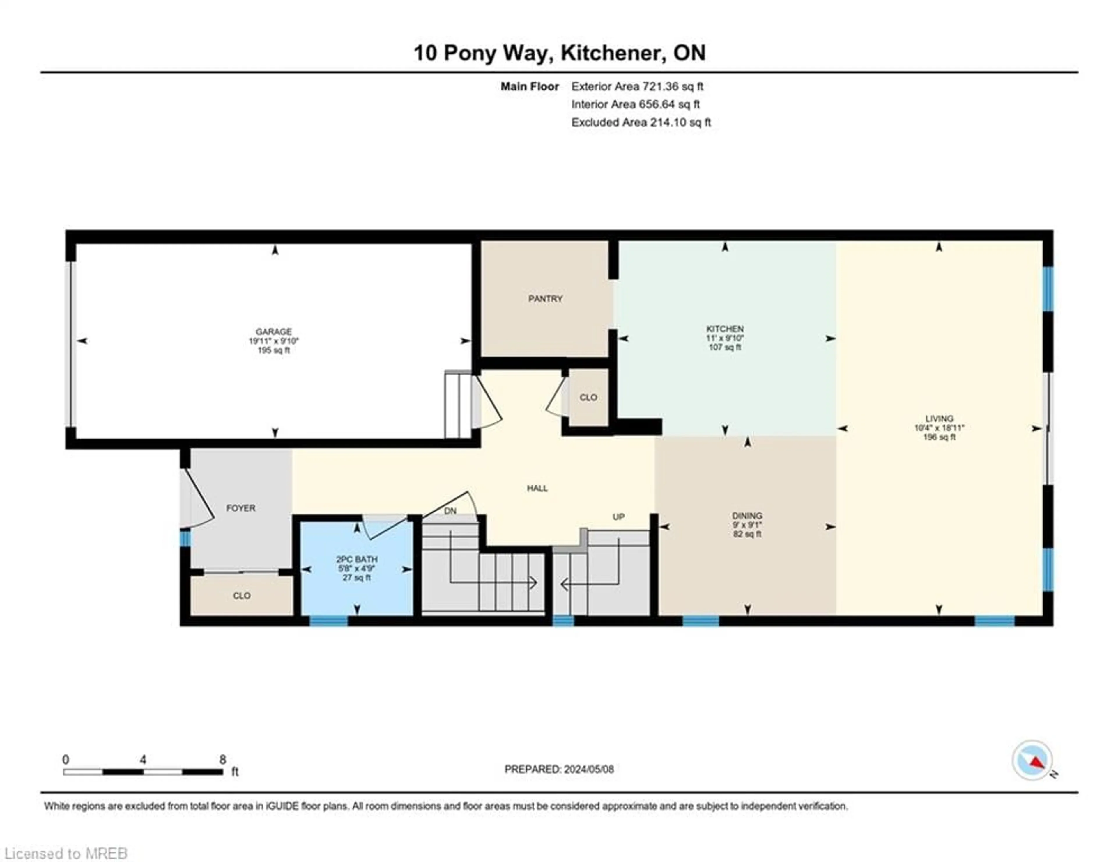 Floor plan for 10 Pony Way, Kitchener Ontario N2R 0R8
