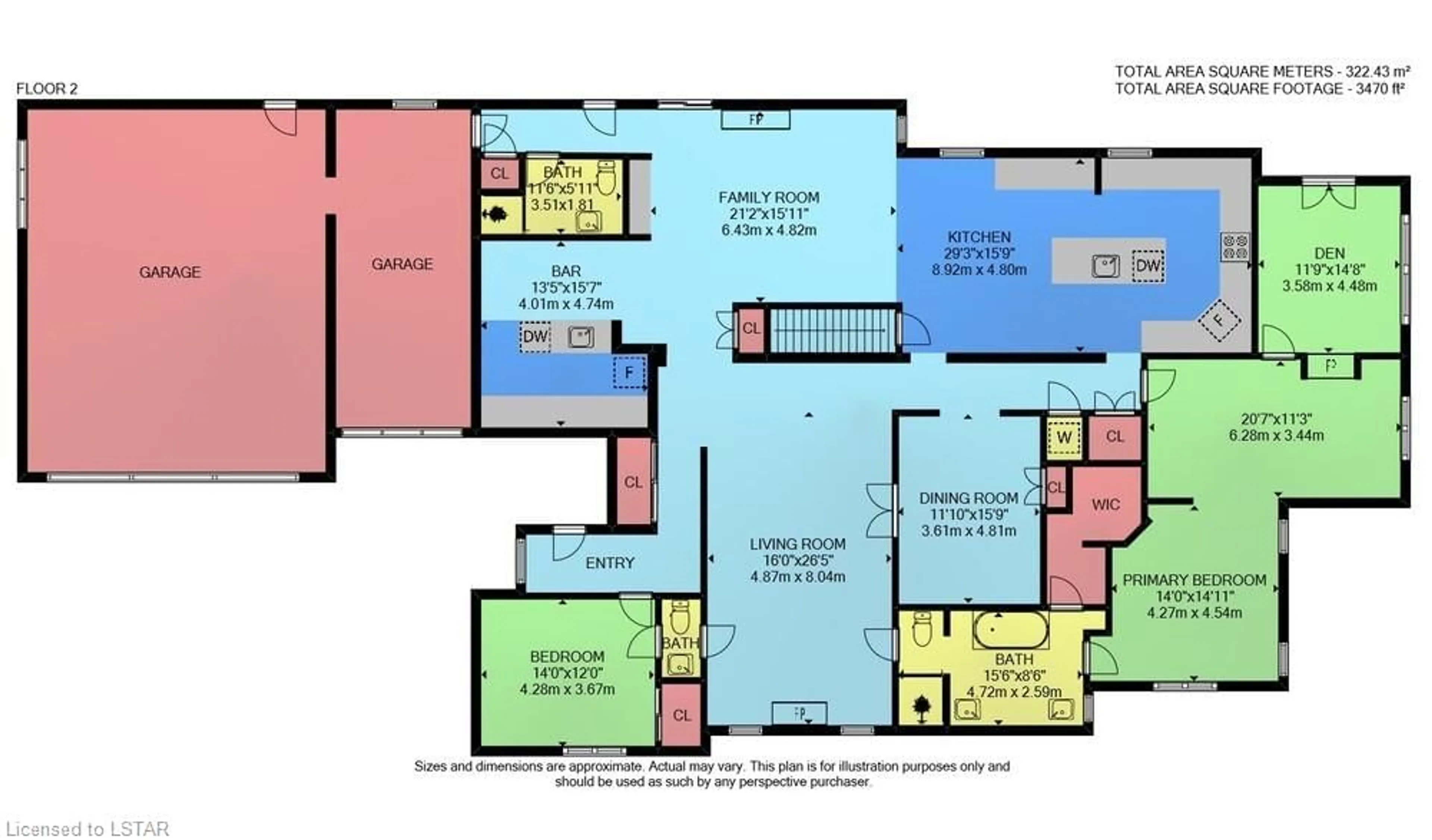Floor plan for 15099 Sixteen Mile Road Rd, Middlesex Centre Ontario N0M 1P0