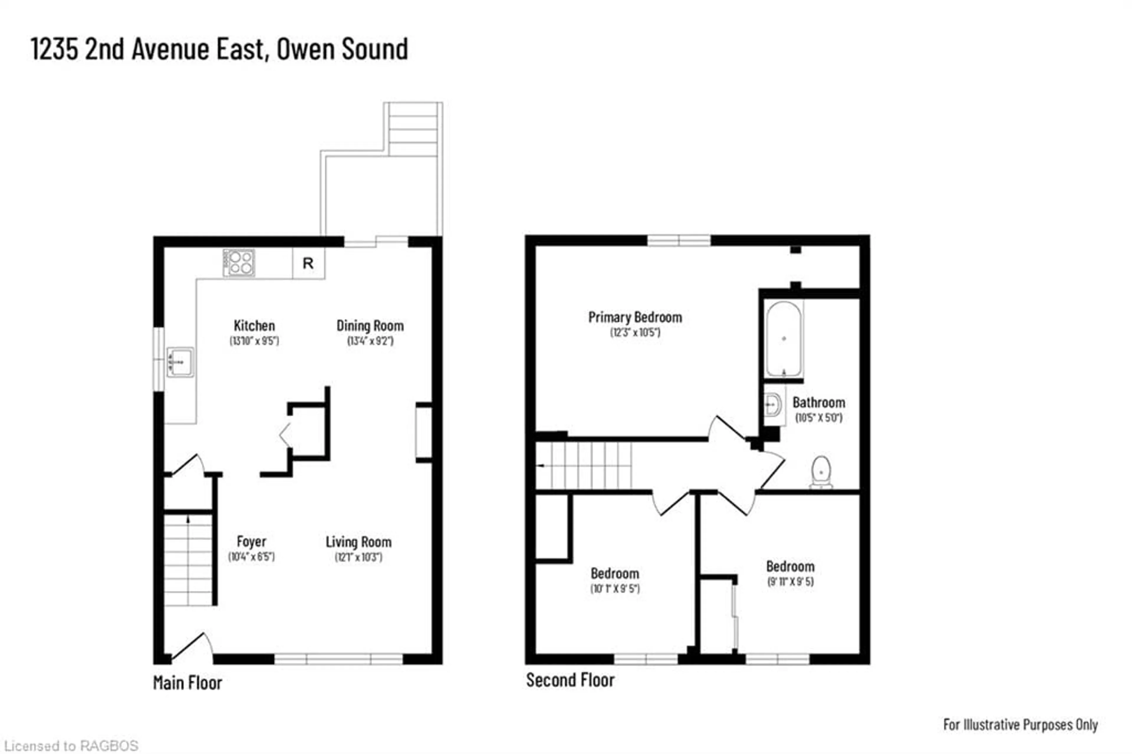 Floor plan for 1235 2nd Ave, Owen Sound Ontario N4K 2J2