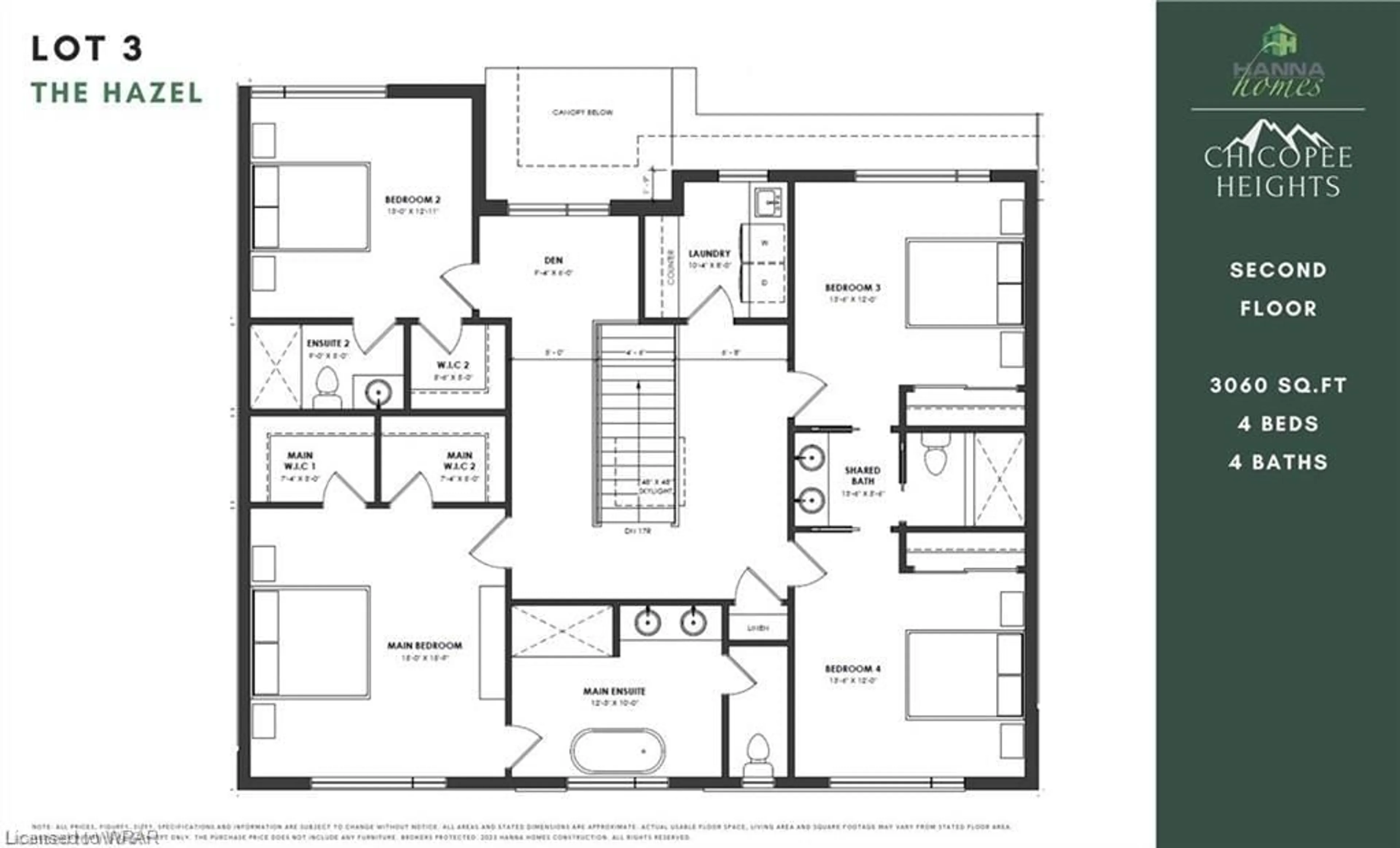 Floor plan for LOT 3 North Ridge Terr, Kitchener Ontario N2A 2S5