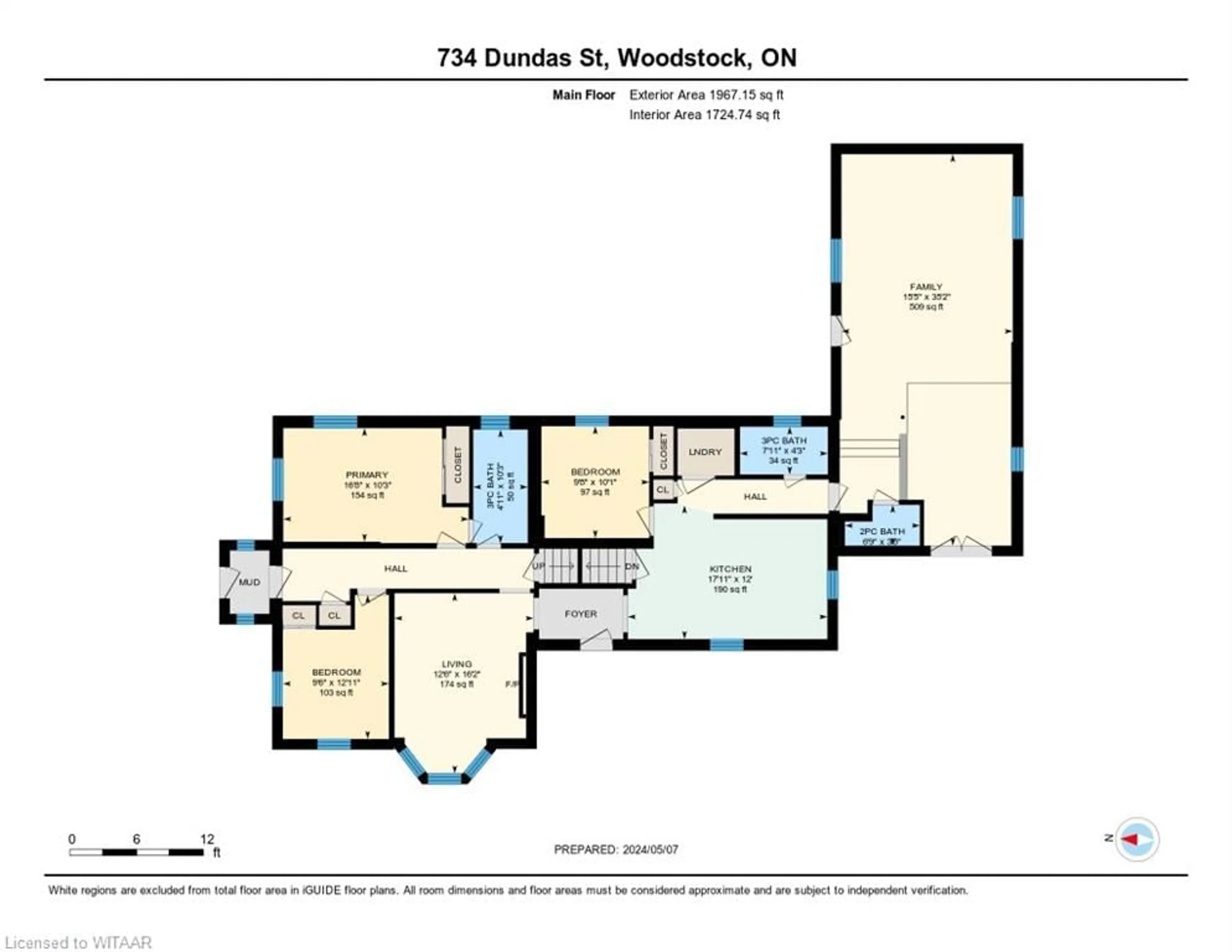 Floor plan for 734 Dundas St, Woodstock Ontario N4S 1E9