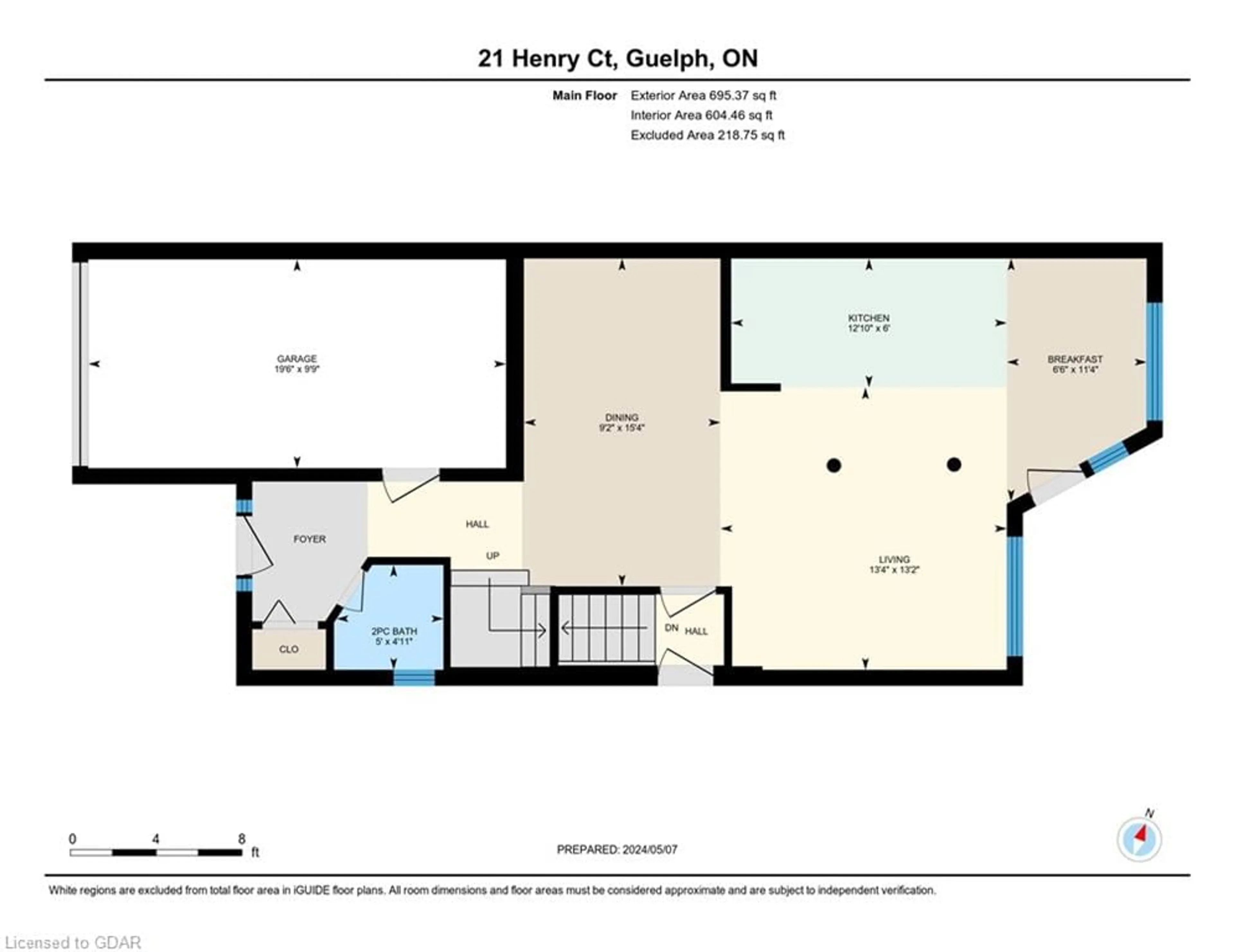 Floor plan for 21 Henry Crt, Guelph Ontario N1E 0A3