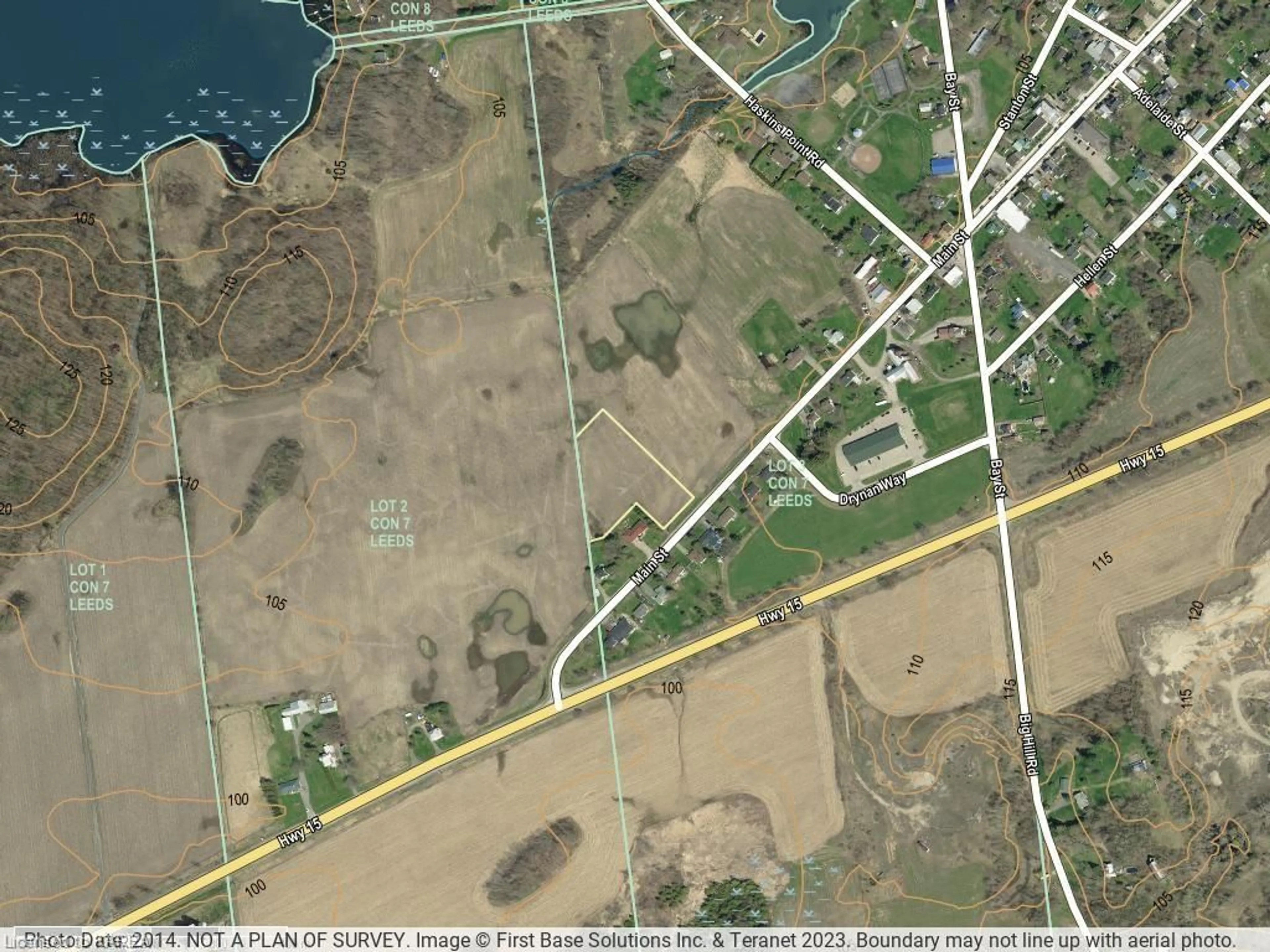 Picture of a map for LOT 5 Main St, Seeleys Bay Ontario K0H 2N0