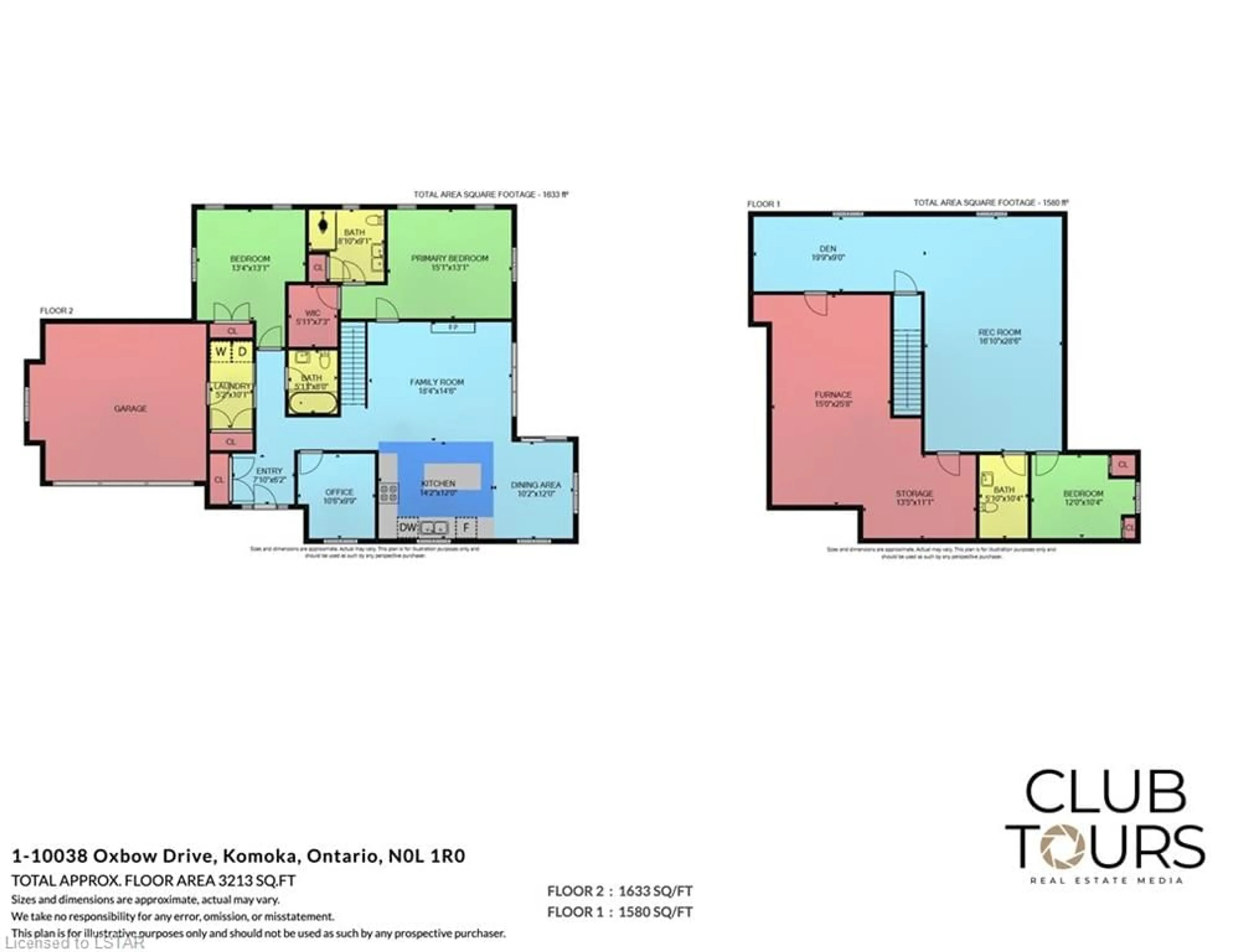 Floor plan for 10038 Oxbow Dr #1, Komoka Ontario N0L 1R0