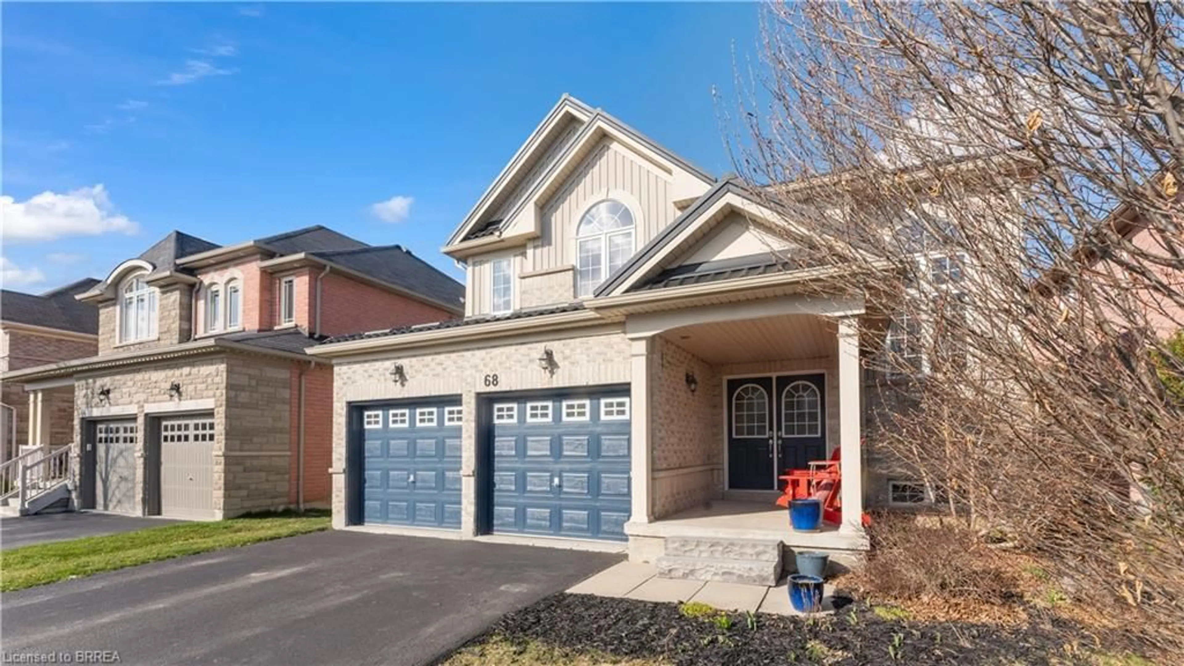Home with brick exterior material for 68 Hansford Dr, Brantford Ontario N3S 0B3