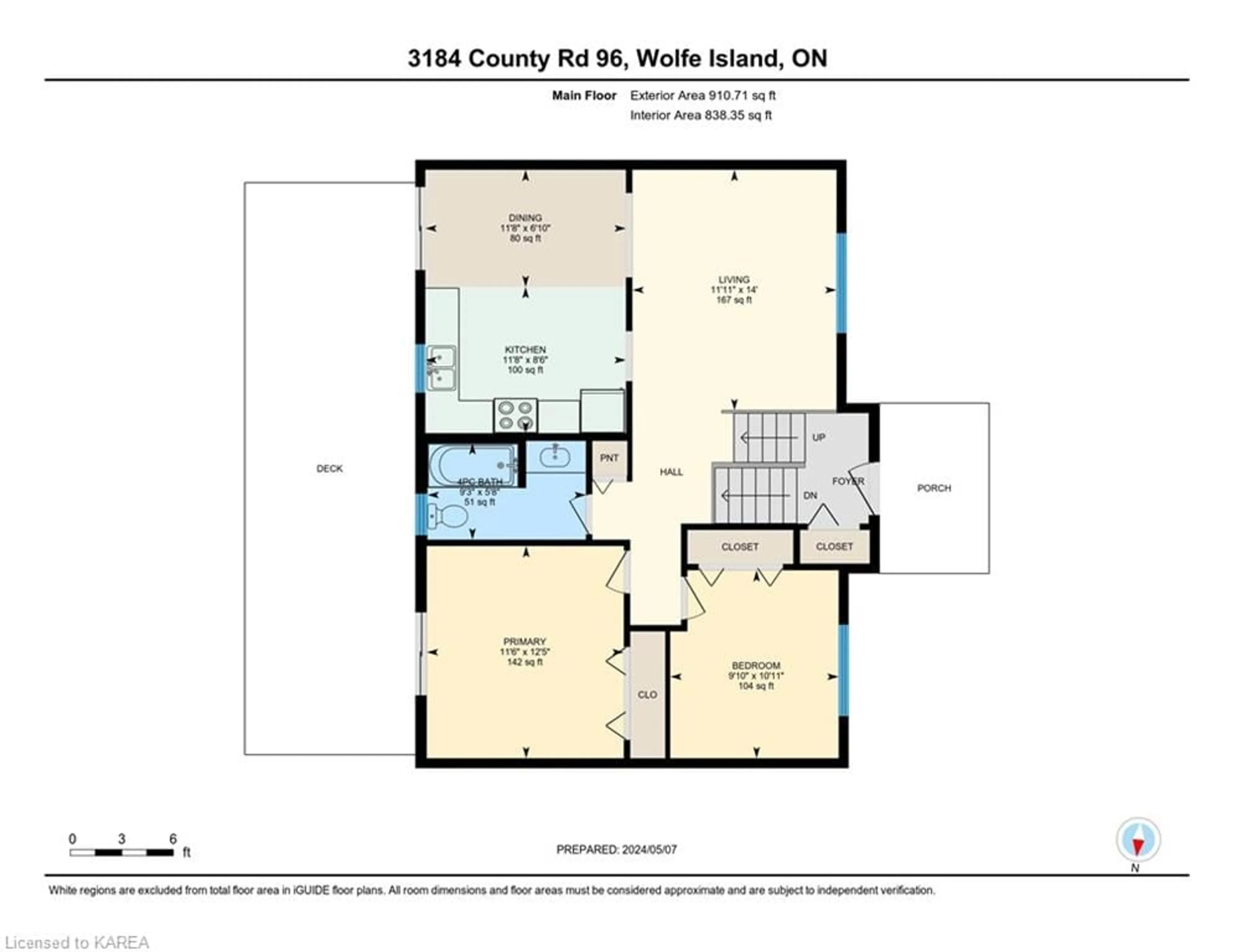 Floor plan for 3184 County Road 96, Wolfe Island Ontario K0H 2Y0