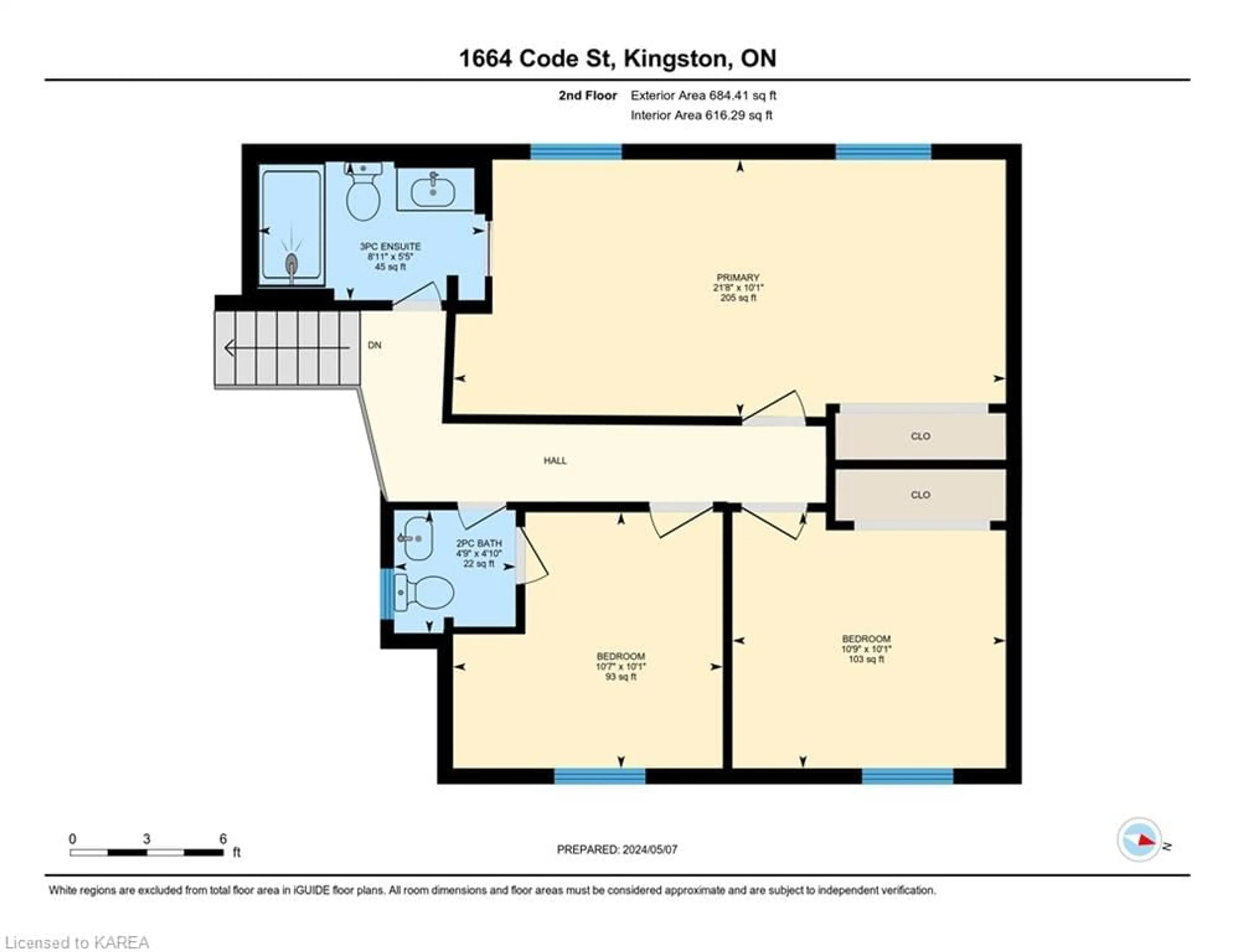 Floor plan for 1664 Code St, Kingston Ontario K7L 5H6