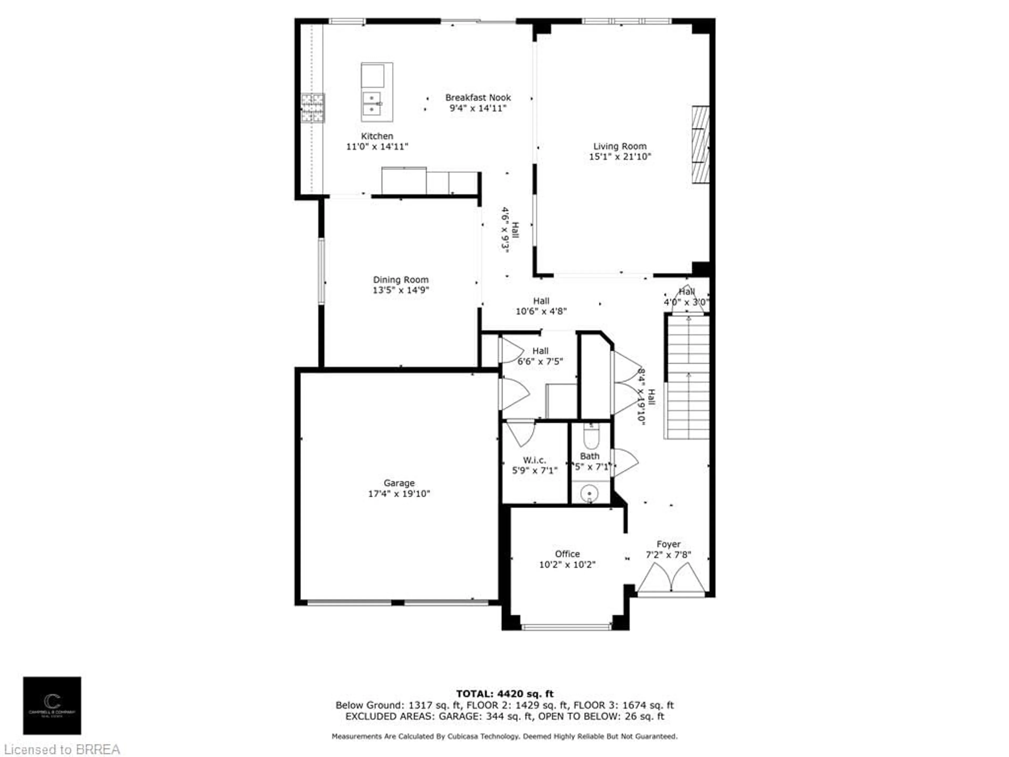Floor plan for 11 Stauffer Rd, Brantford Ontario N3V 0B1
