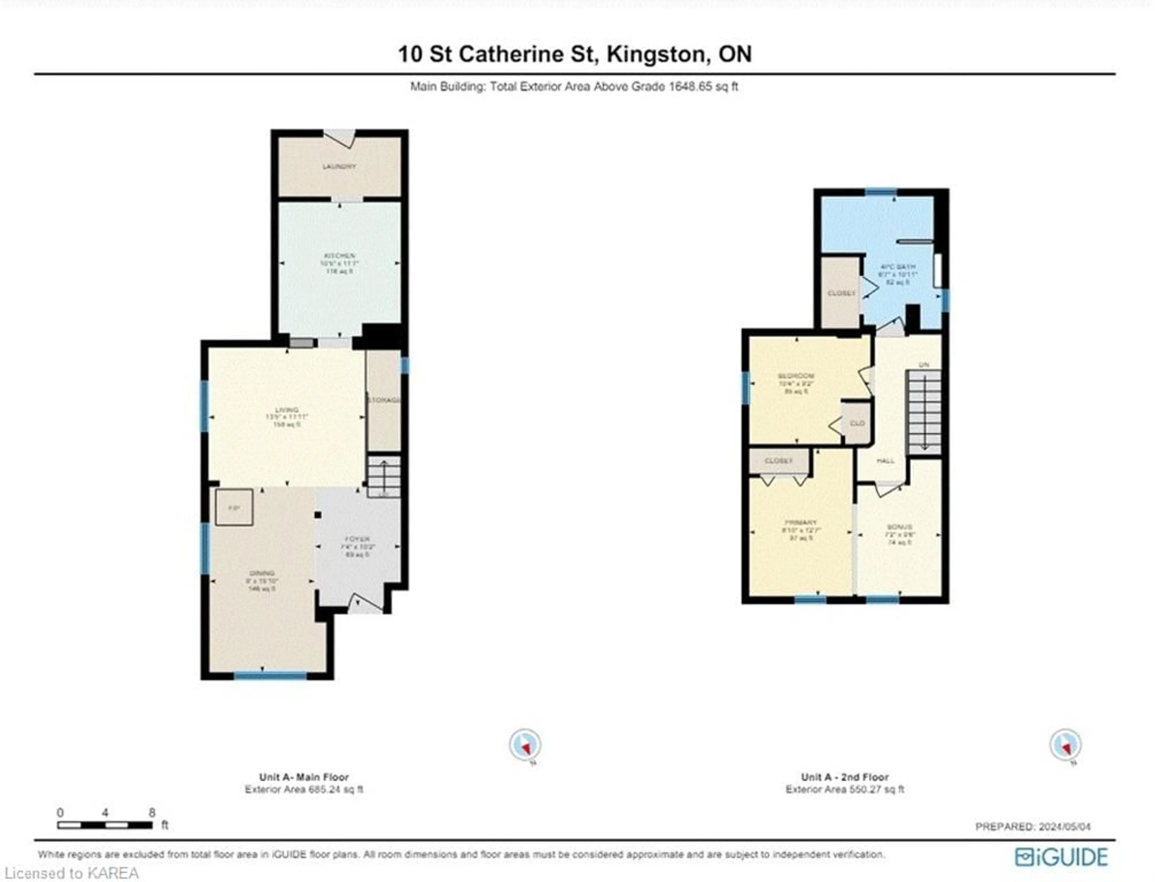 Floor plan for 10 St Catherine St, Kingston Ontario K7K 3S1