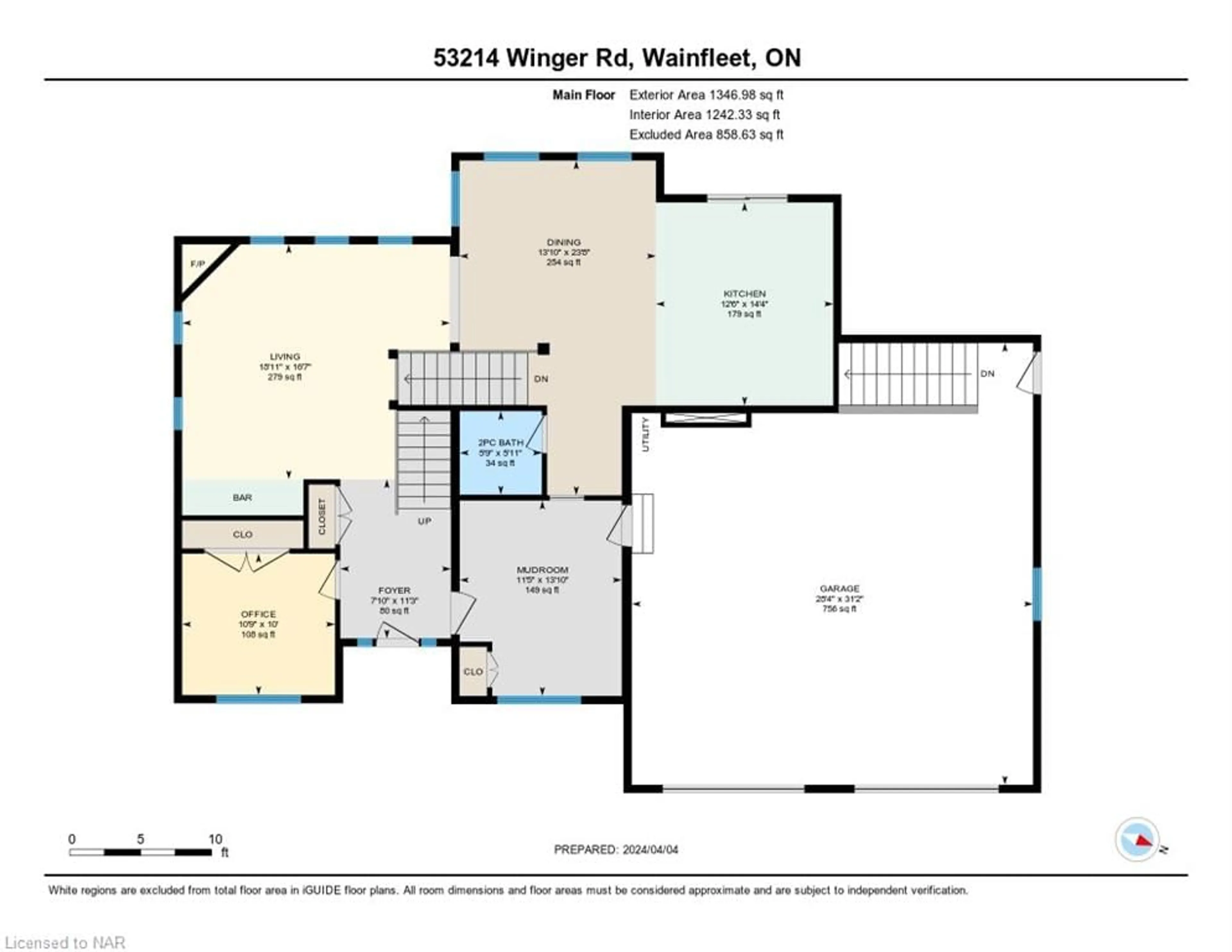 Floor plan for 53214 Winger Rd, Wainfleet Ontario L0S 1V0
