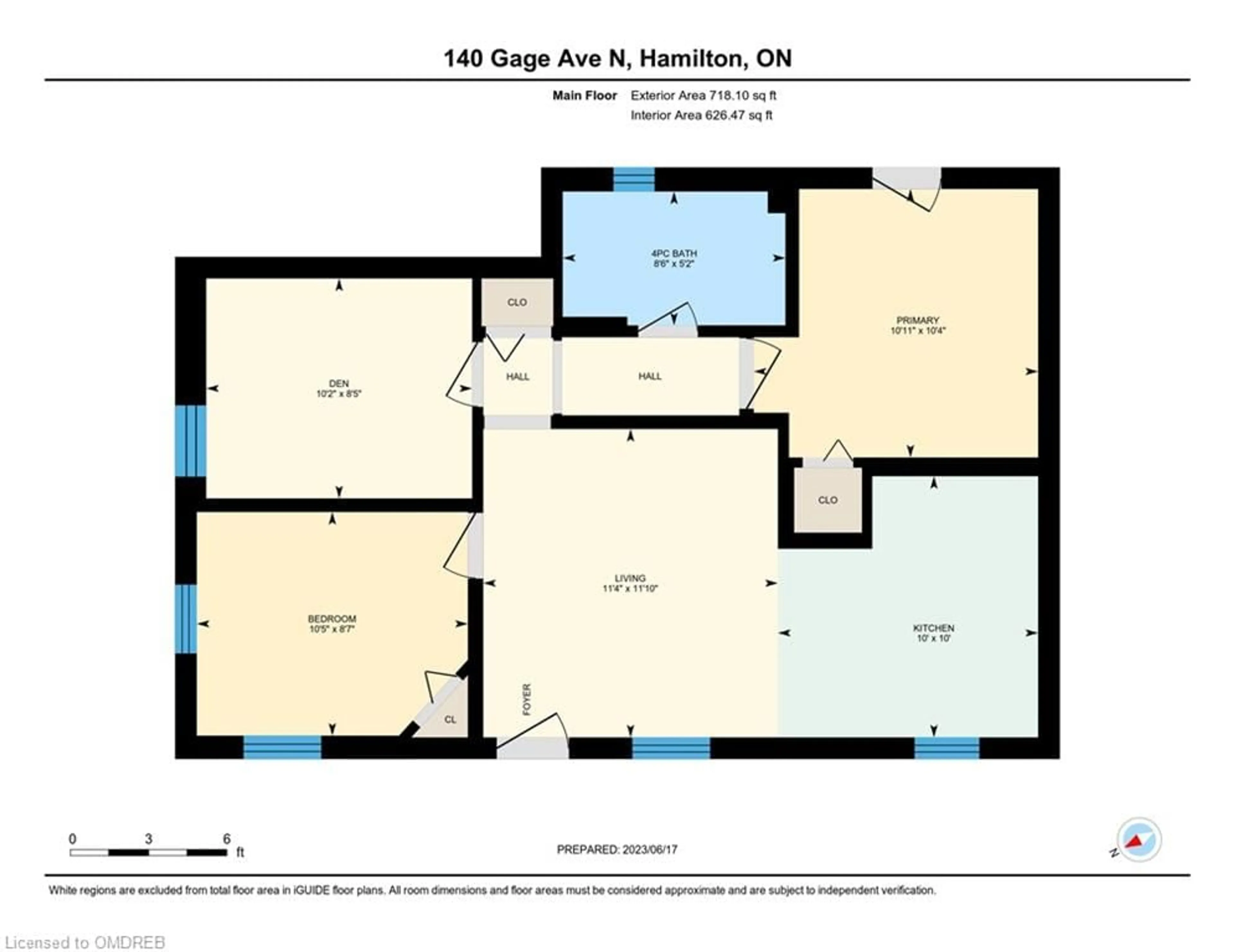 Floor plan for 140 Gage Ave, Hamilton Ontario L8L 7A2