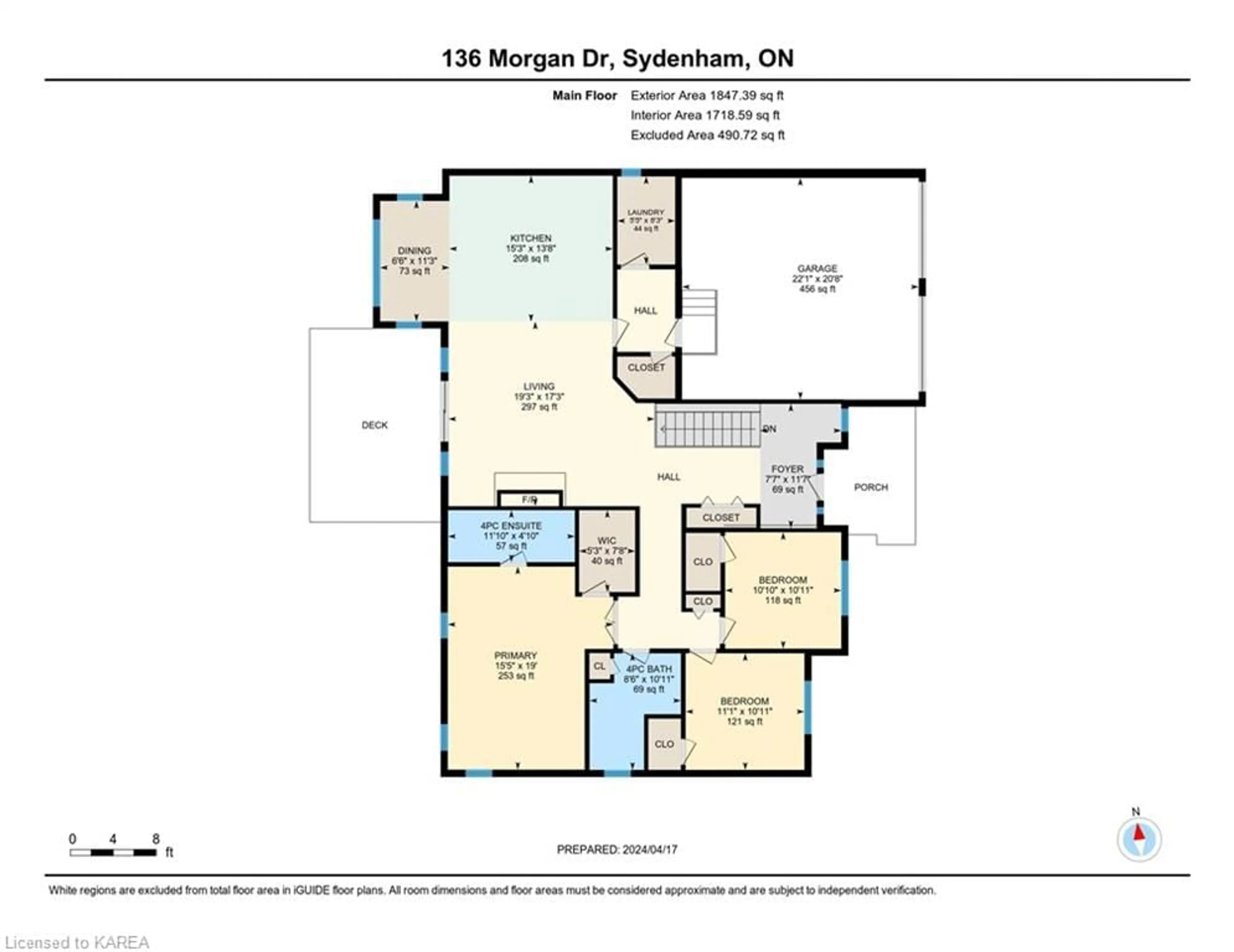 Floor plan for 136 Morgan Dr, Sydenham Ontario K0H 2T0