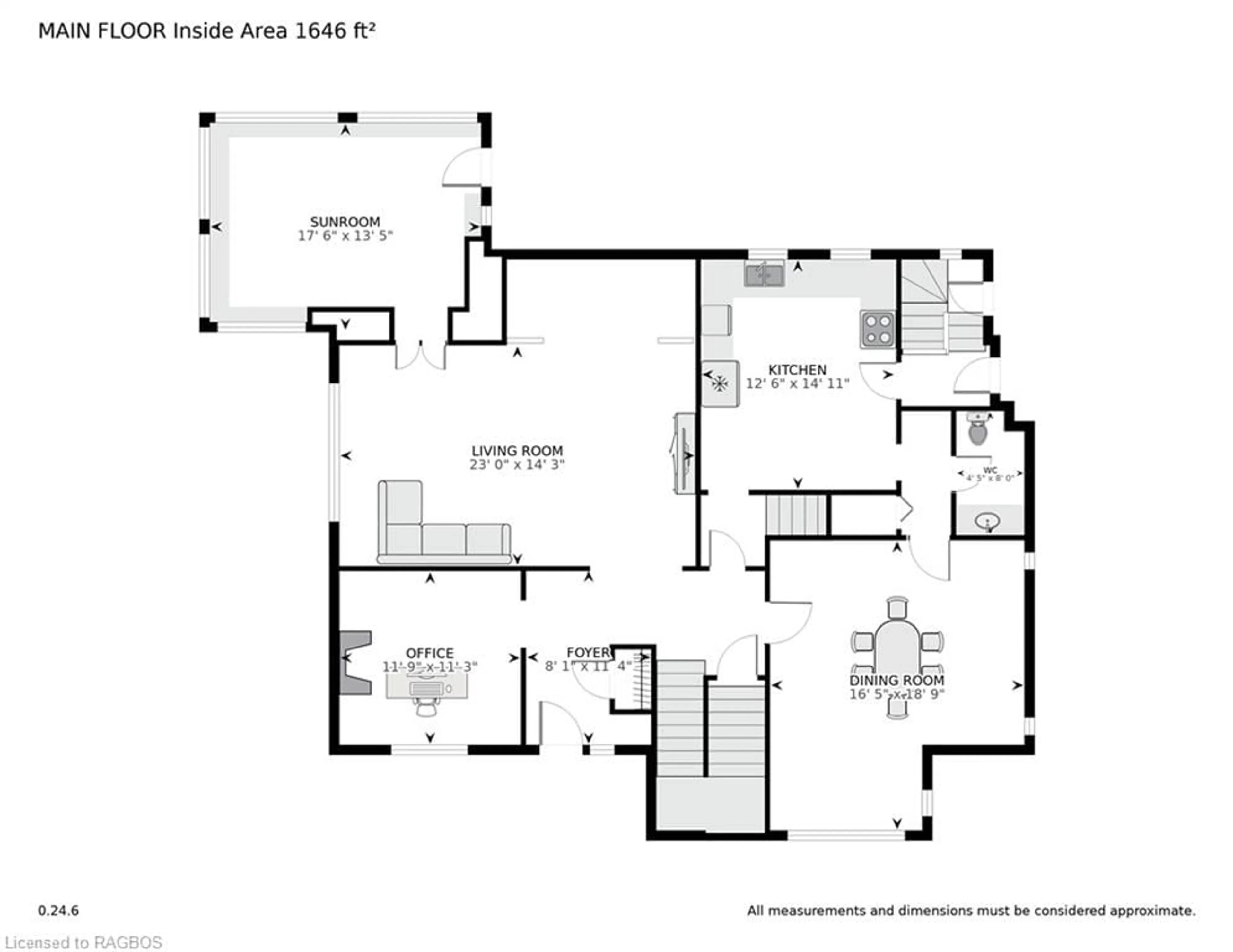 Floor plan for 412 11th St, Owen Sound Ontario N4K 1V4