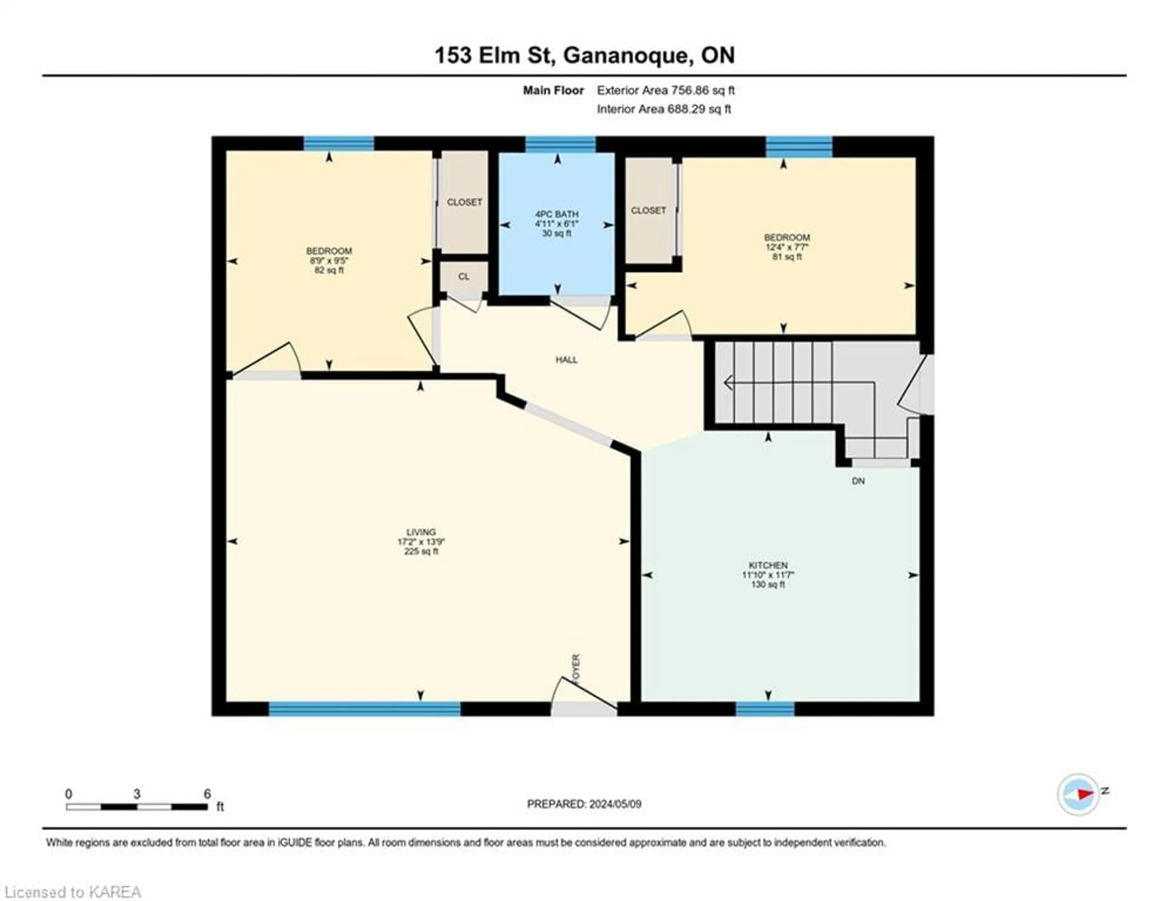 Floor plan for 135 Elm St, Gananoque Ontario K7G 2T1