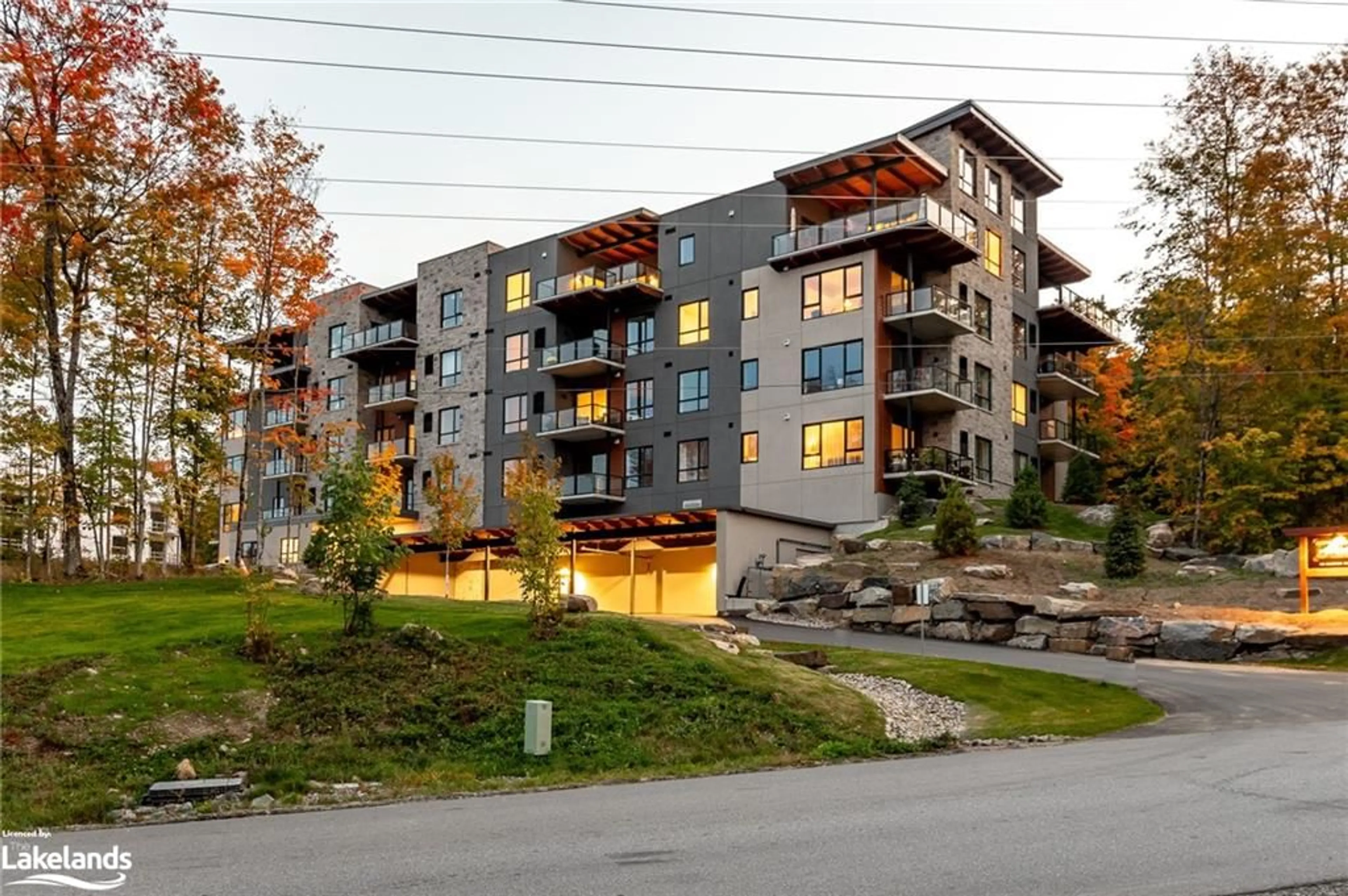 A pic from exterior of the house or condo for 18 Campus Trail #203, Huntsville Ontario P1H 0E5