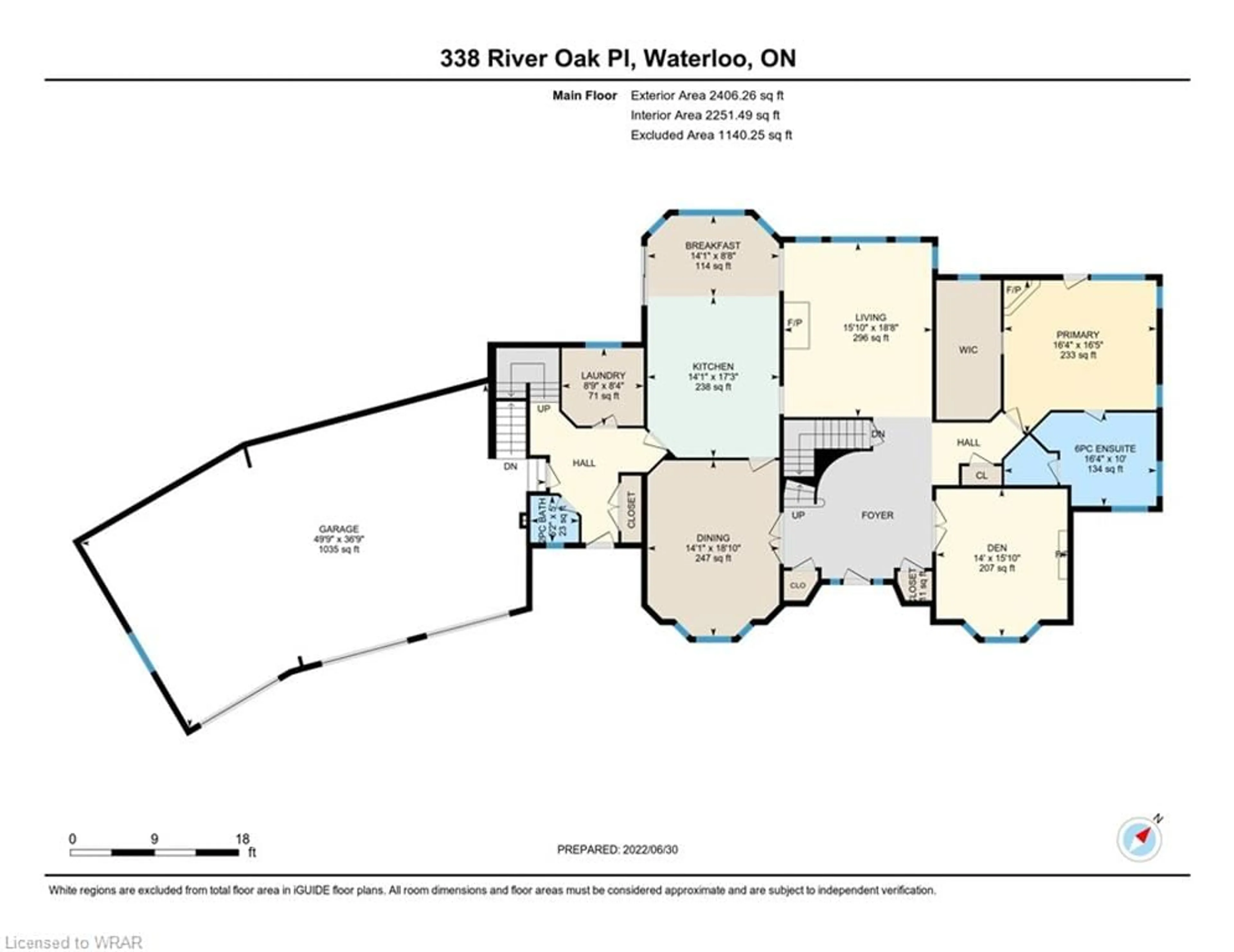 Floor plan for 338 River Oak Pl, Waterloo Ontario N2K 3N8