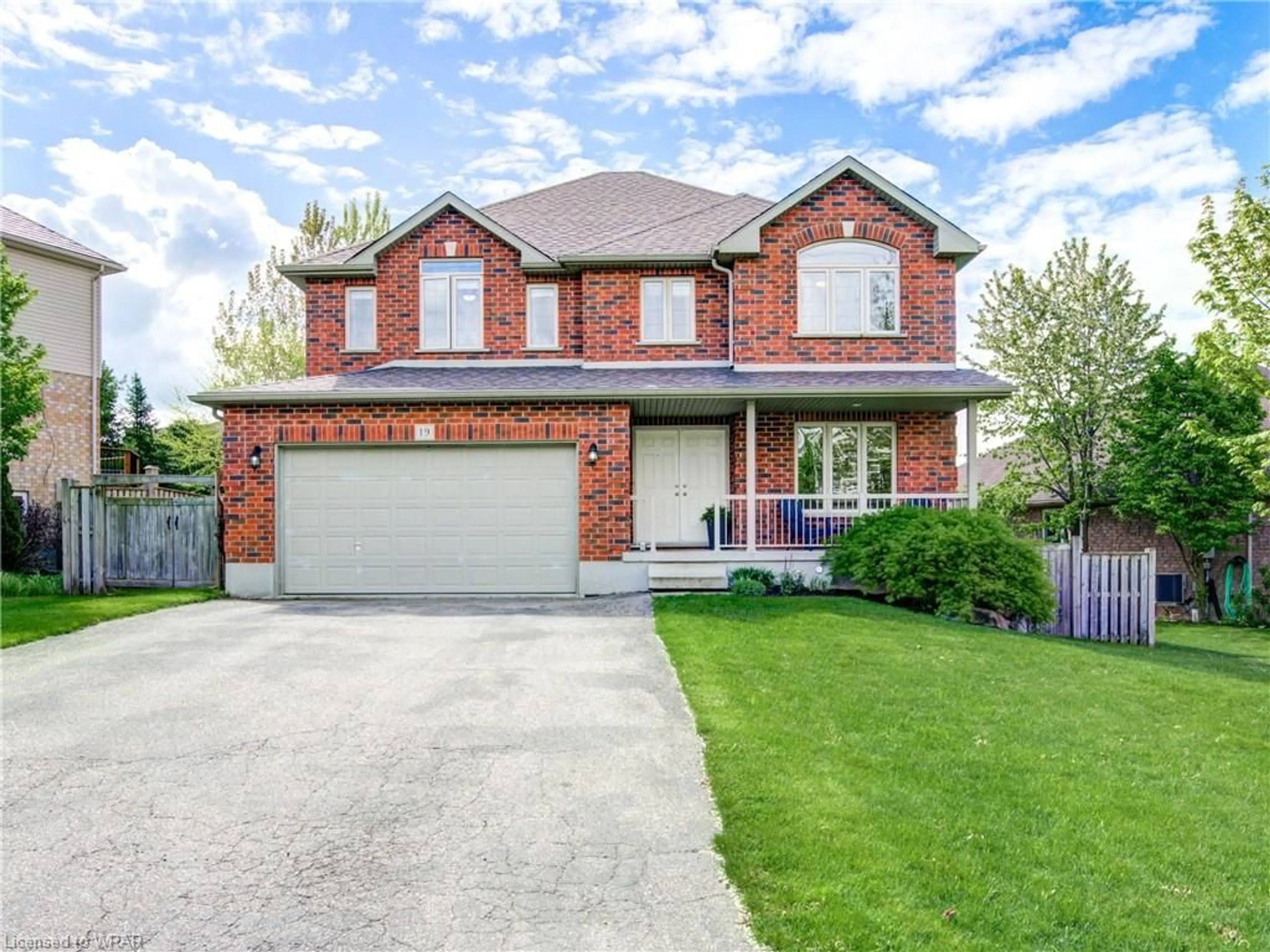 Home with brick exterior material for 19 Firella Pl, Wellesley Ontario N0B 2T0