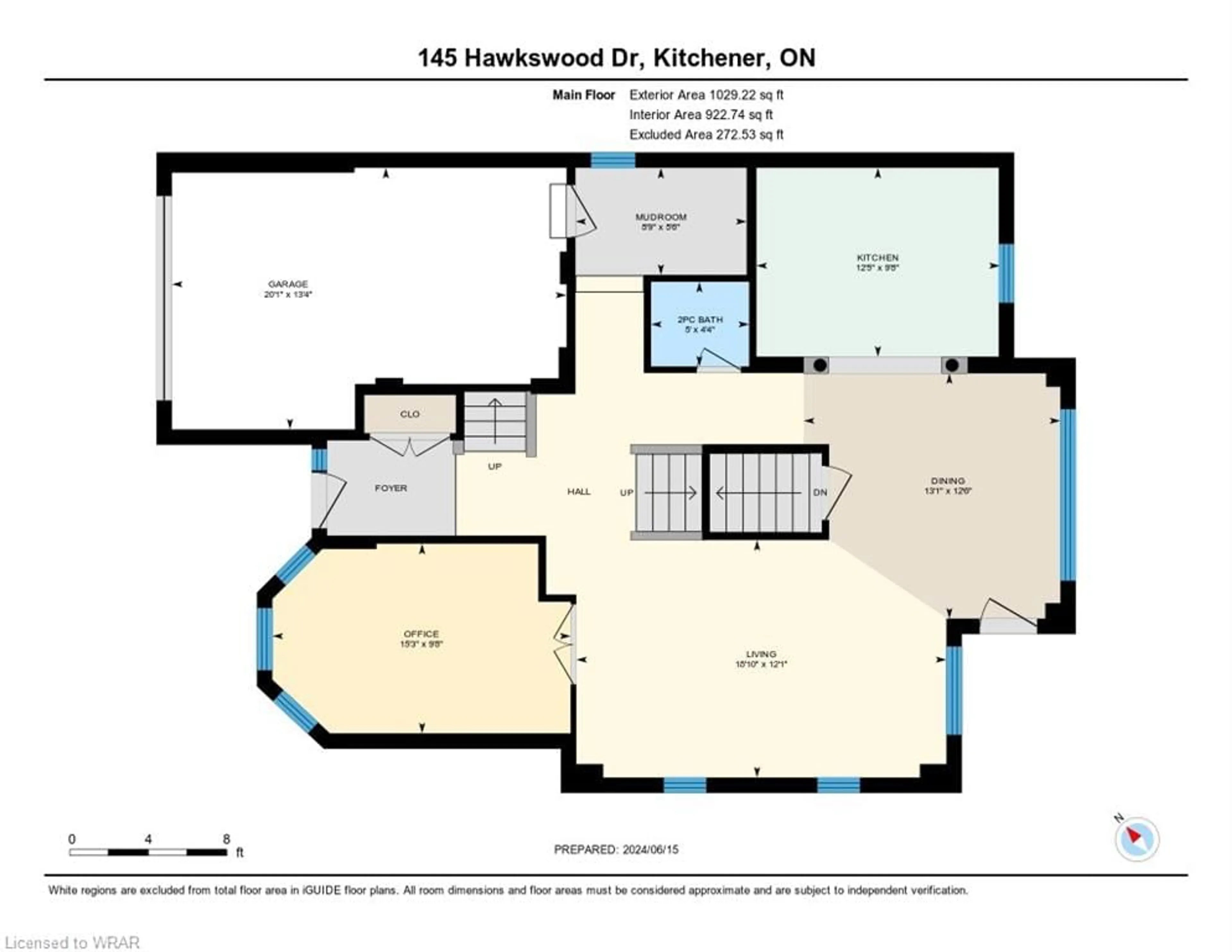 Floor plan for 145 Hawkswood Dr, Kitchener Ontario N2K 4J4