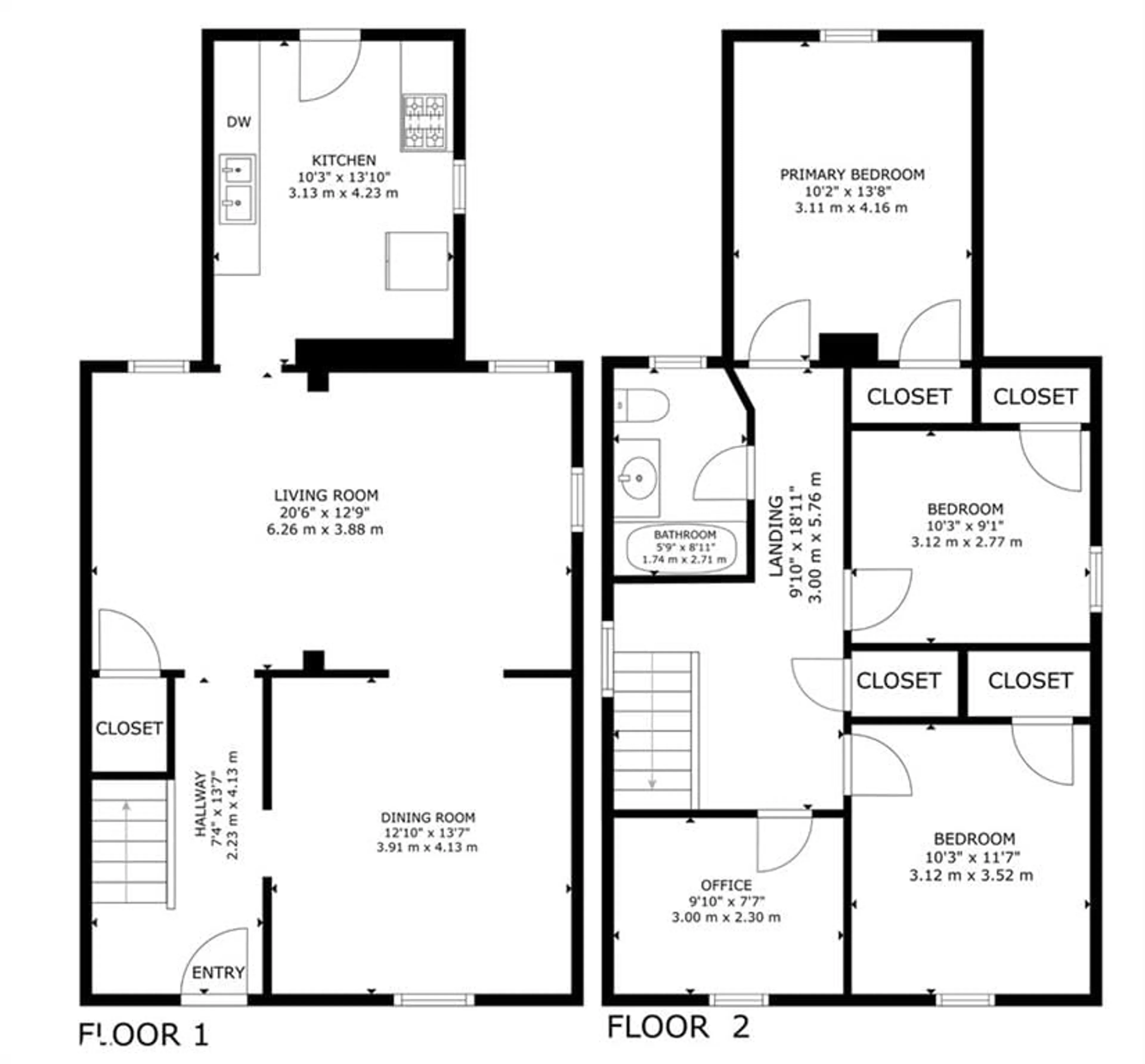 Floor plan for 32 Victoria Ave, Lindsay Ontario K9V 4E9