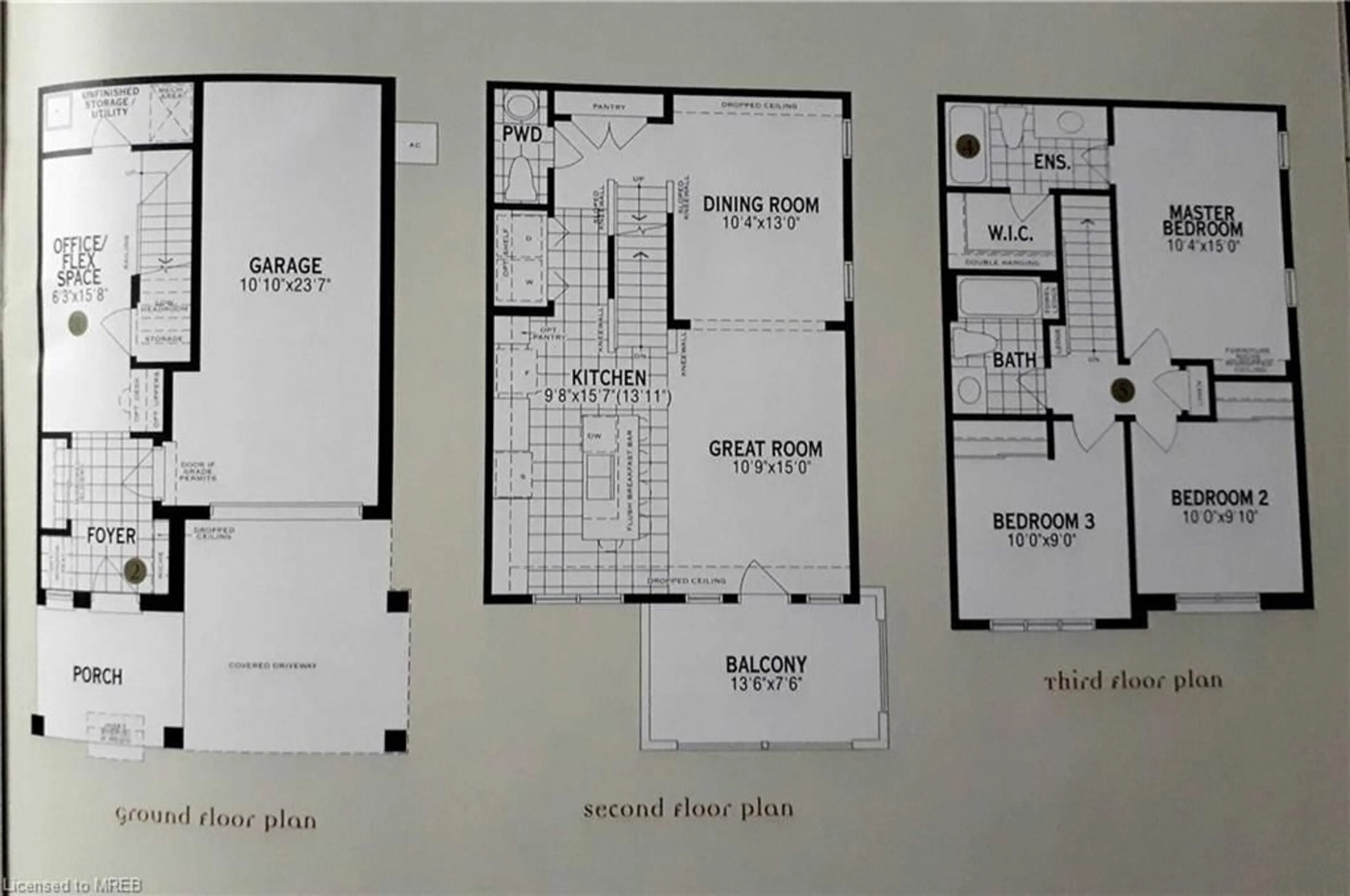 Floor plan for 540 Goldenrod Lane, Kitchener Ontario N2R 0L7