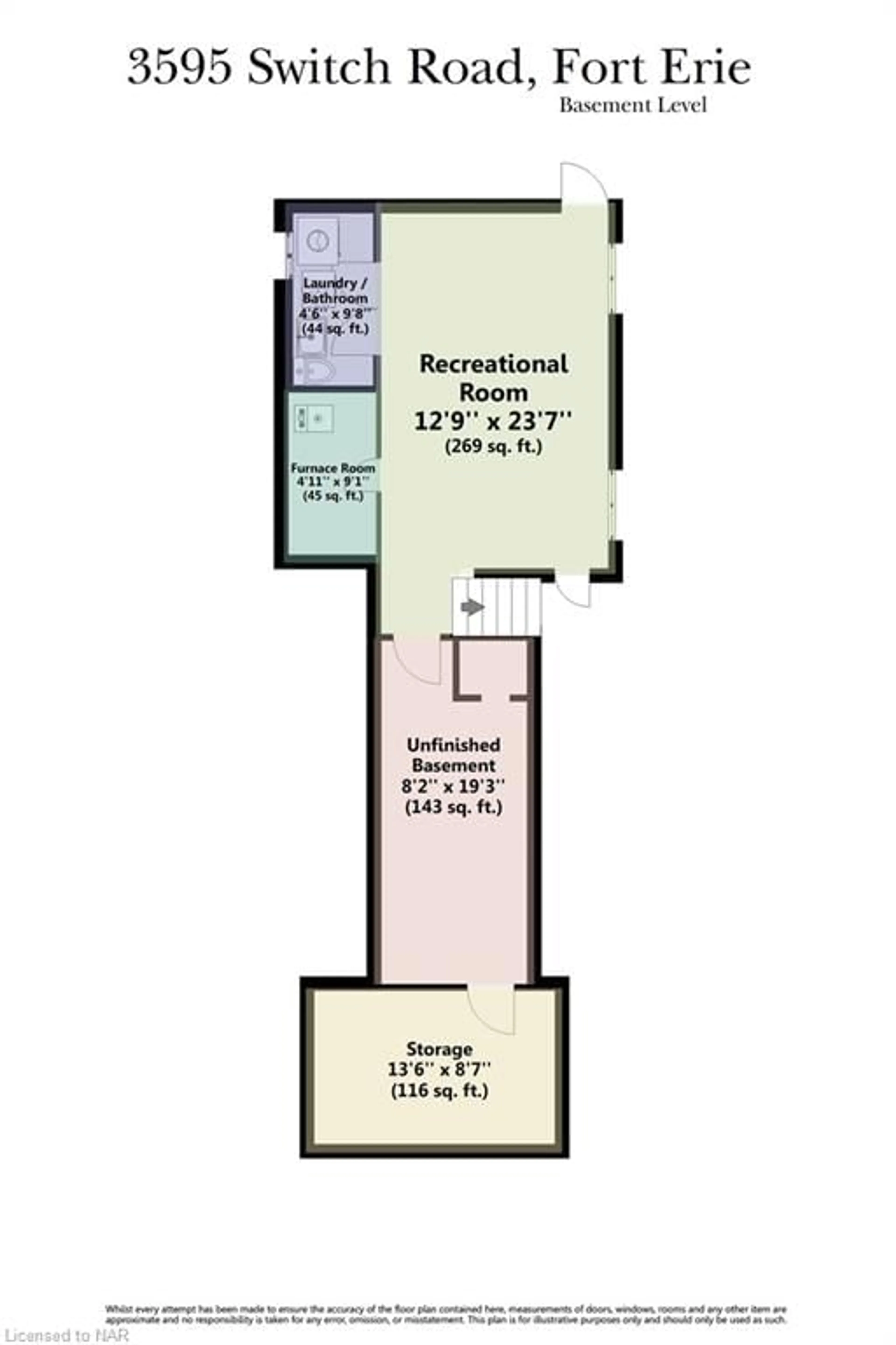 Floor plan for 3595 Switch Rd, Stevensville Ontario L0S 1S0